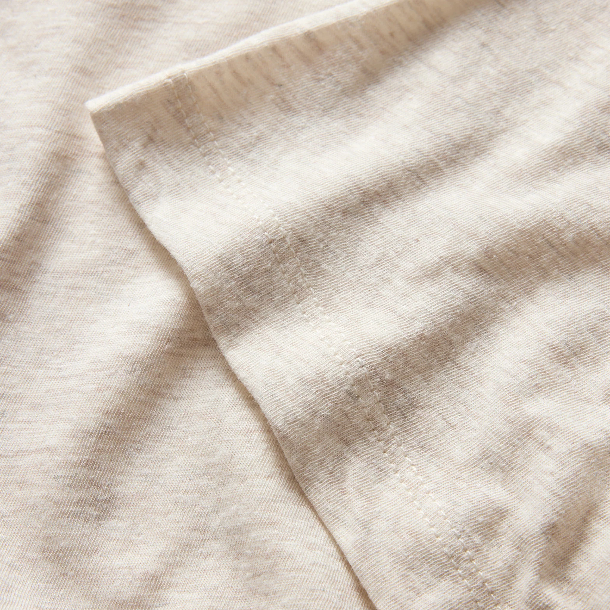 The Cotton Hemp Tee in Heather Oat - Image 6