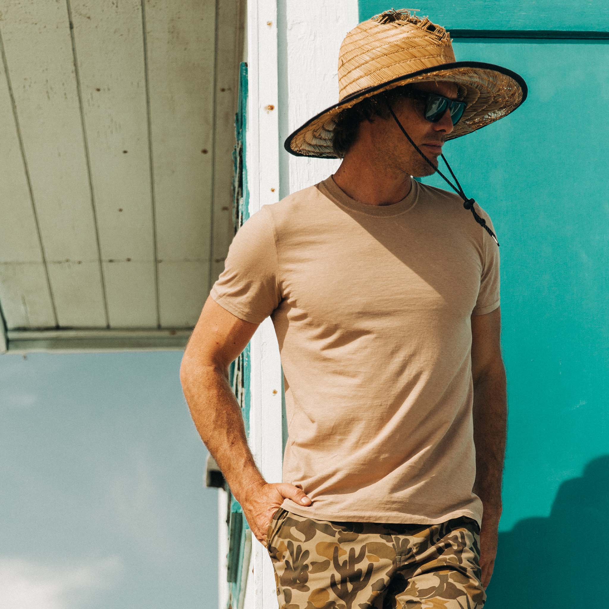 The Cotton Hemp Tee in Khaki - Image 2