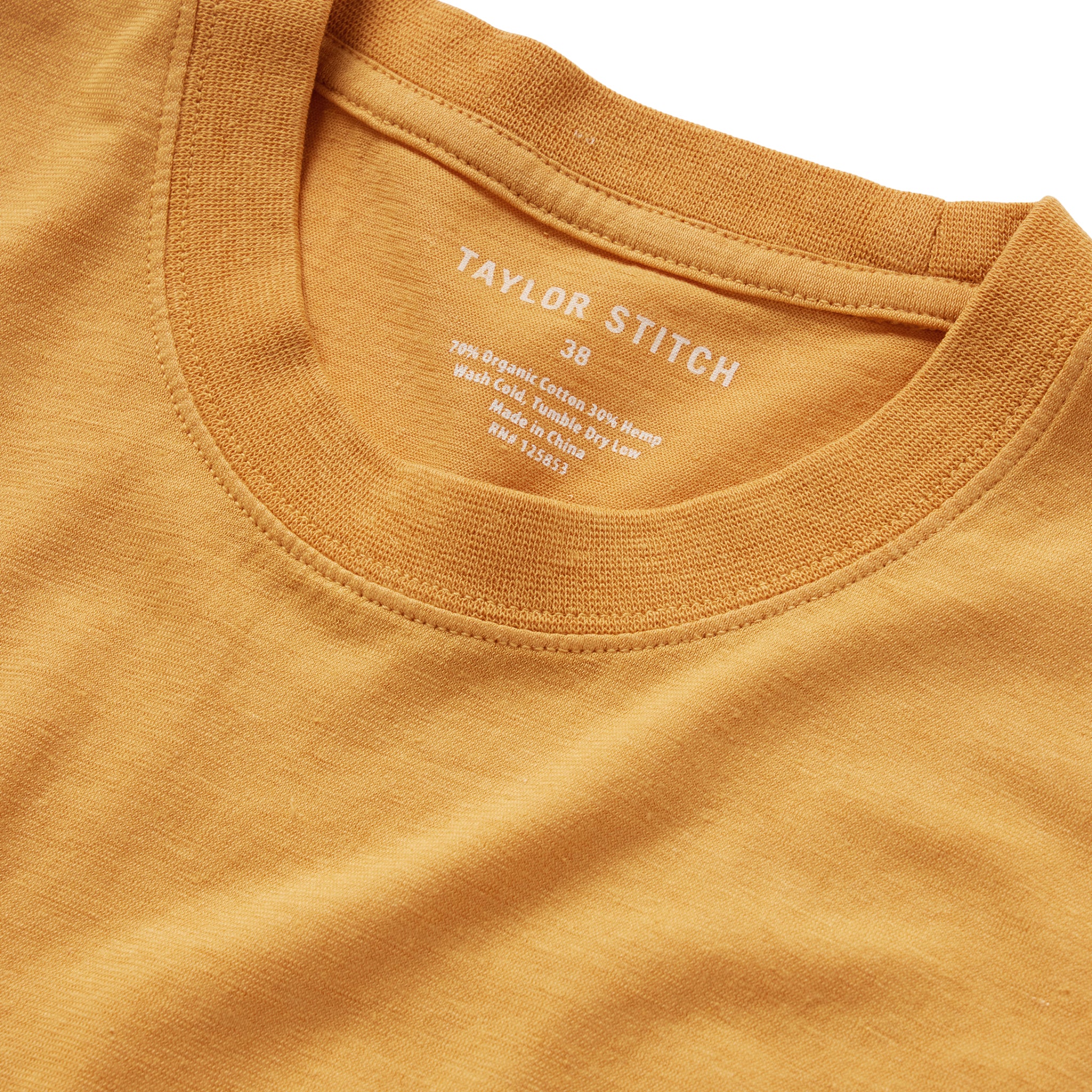 The Cotton Hemp Tee in Mustard - Image 5