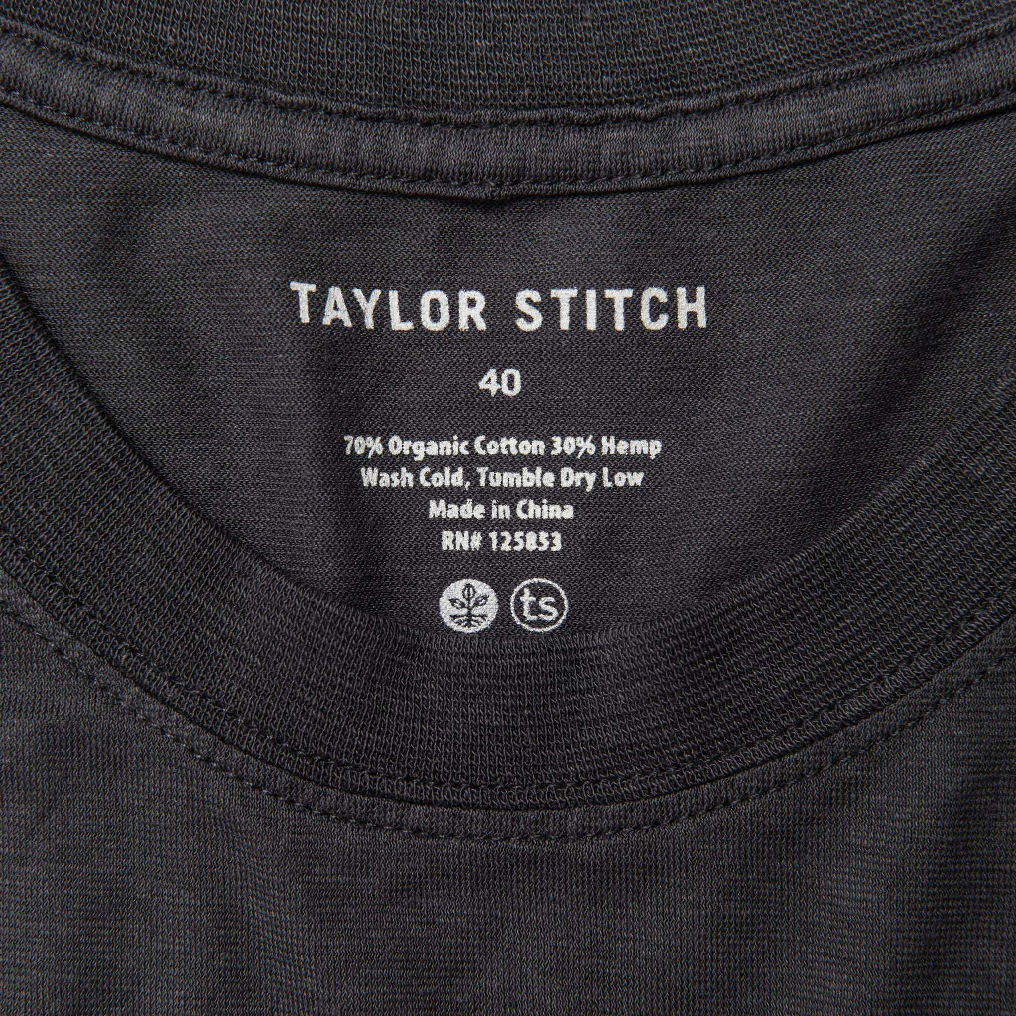 The Cotton Hemp Tee in Navy Give to Get - Image 3