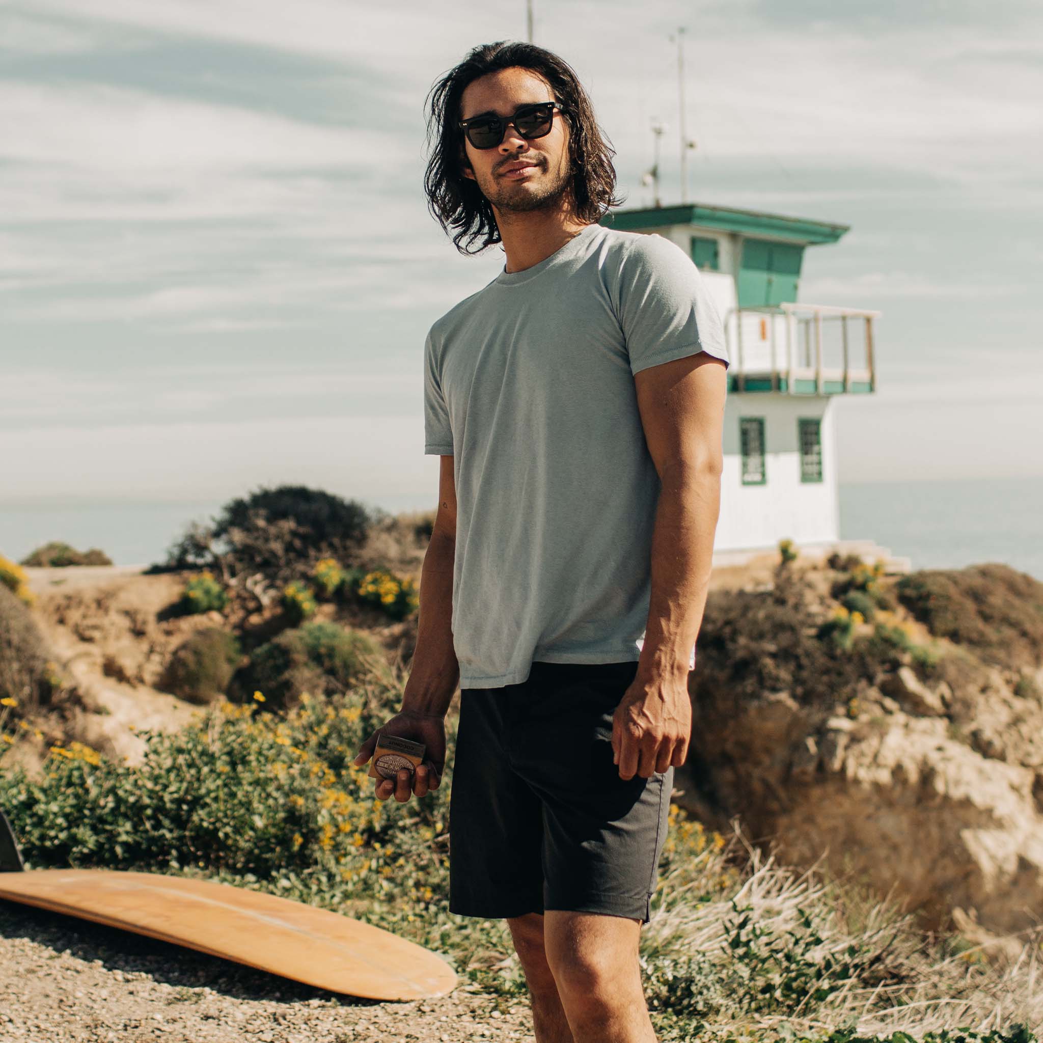 The Cotton Hemp Tee in Ocean - Image 2