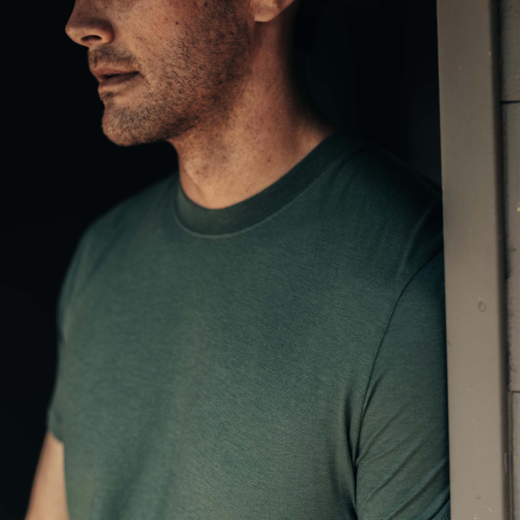 The Cotton Hemp Tee in Pine - Image 3