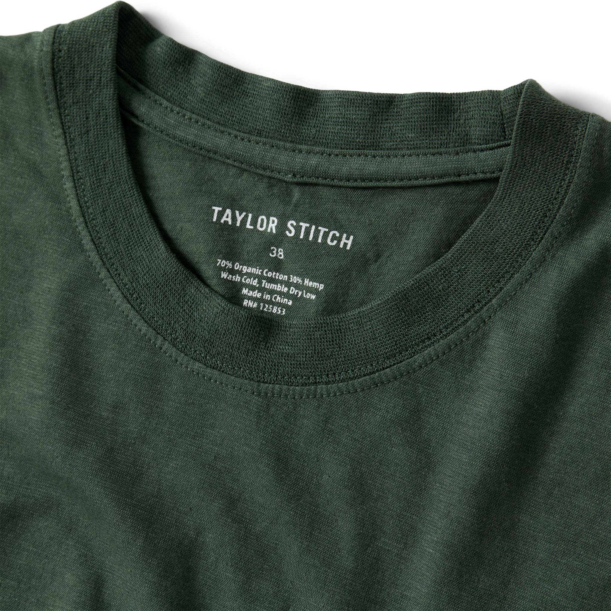 The Cotton Hemp Tee in Pine - Image 5