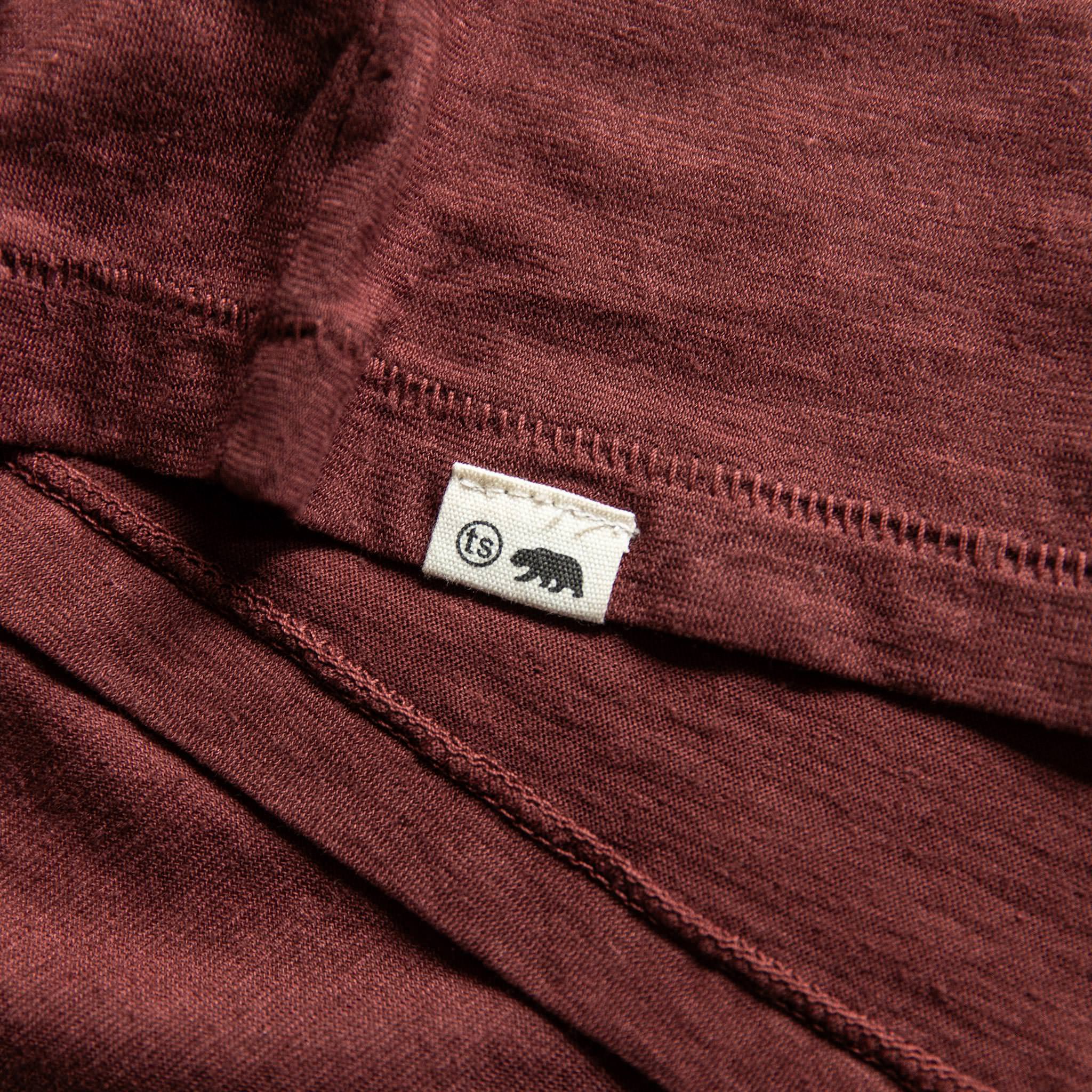 The Cotton Hemp Tee in Rust - Image 7