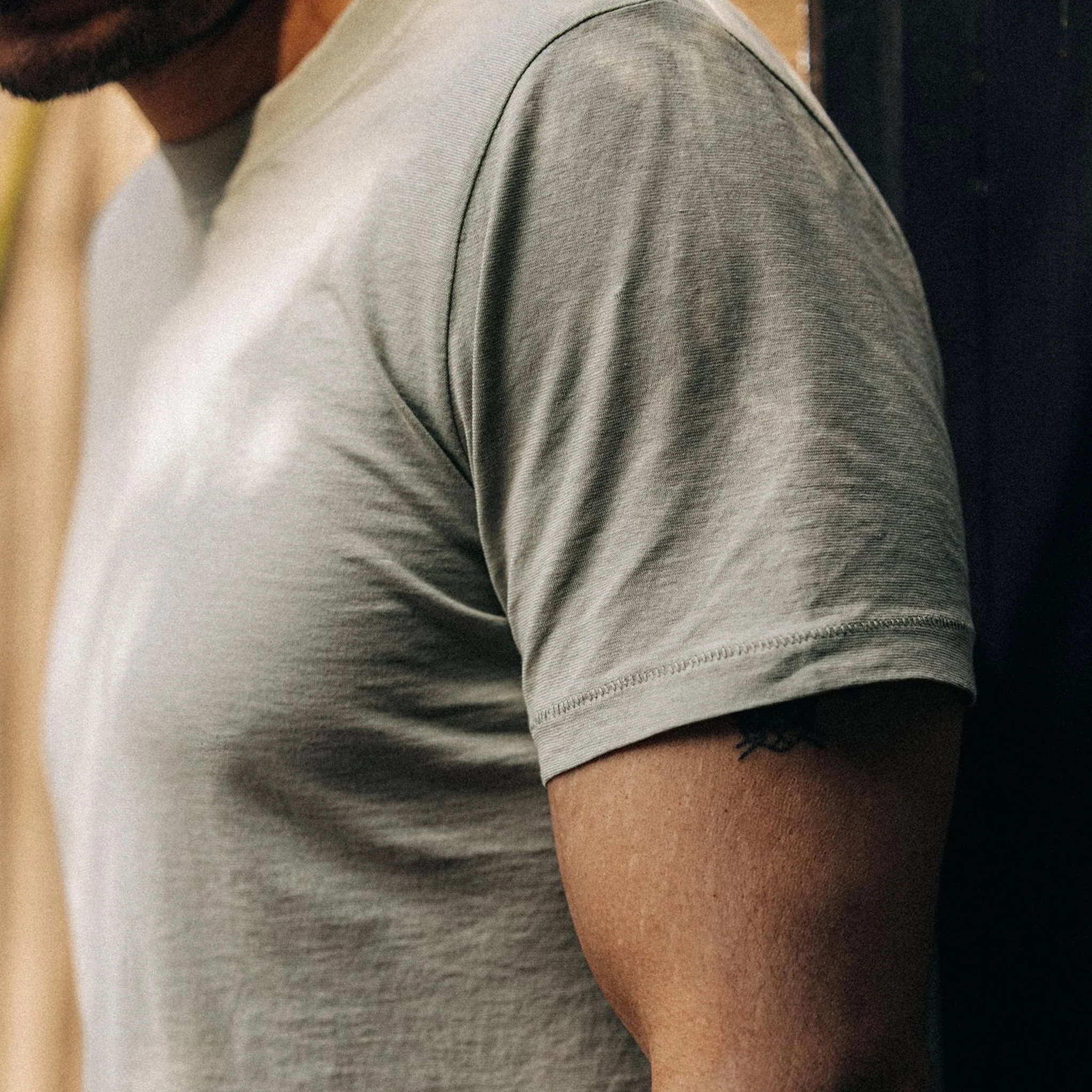 The Cotton Hemp Tee in Sage - Image 4