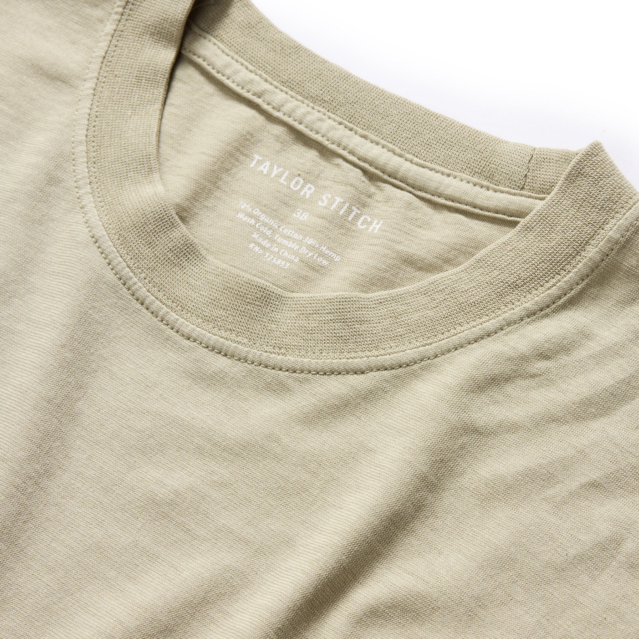 The Cotton Hemp Tee in Sage - Image 5
