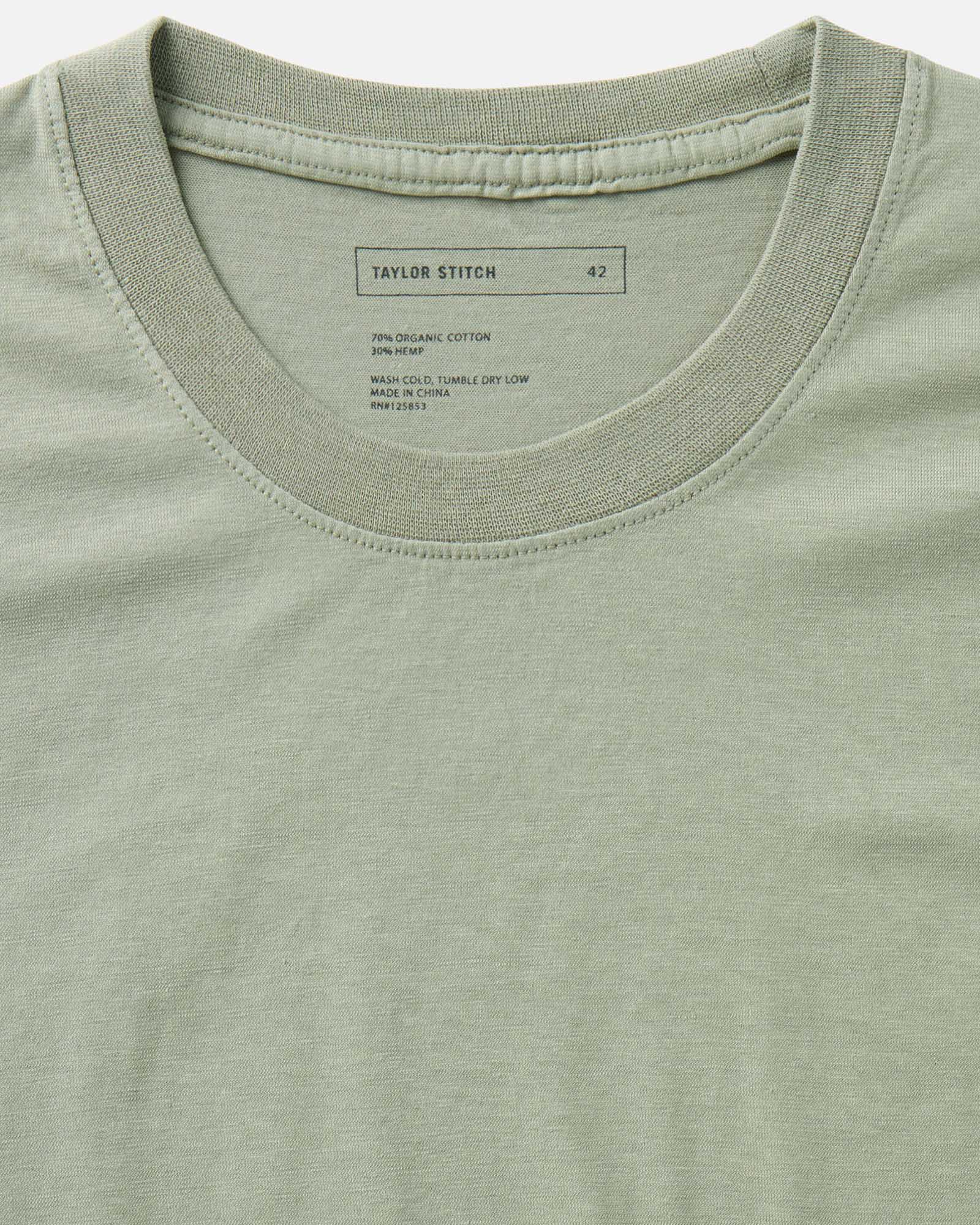The Cotton Hemp Tee in Sage - Image 4