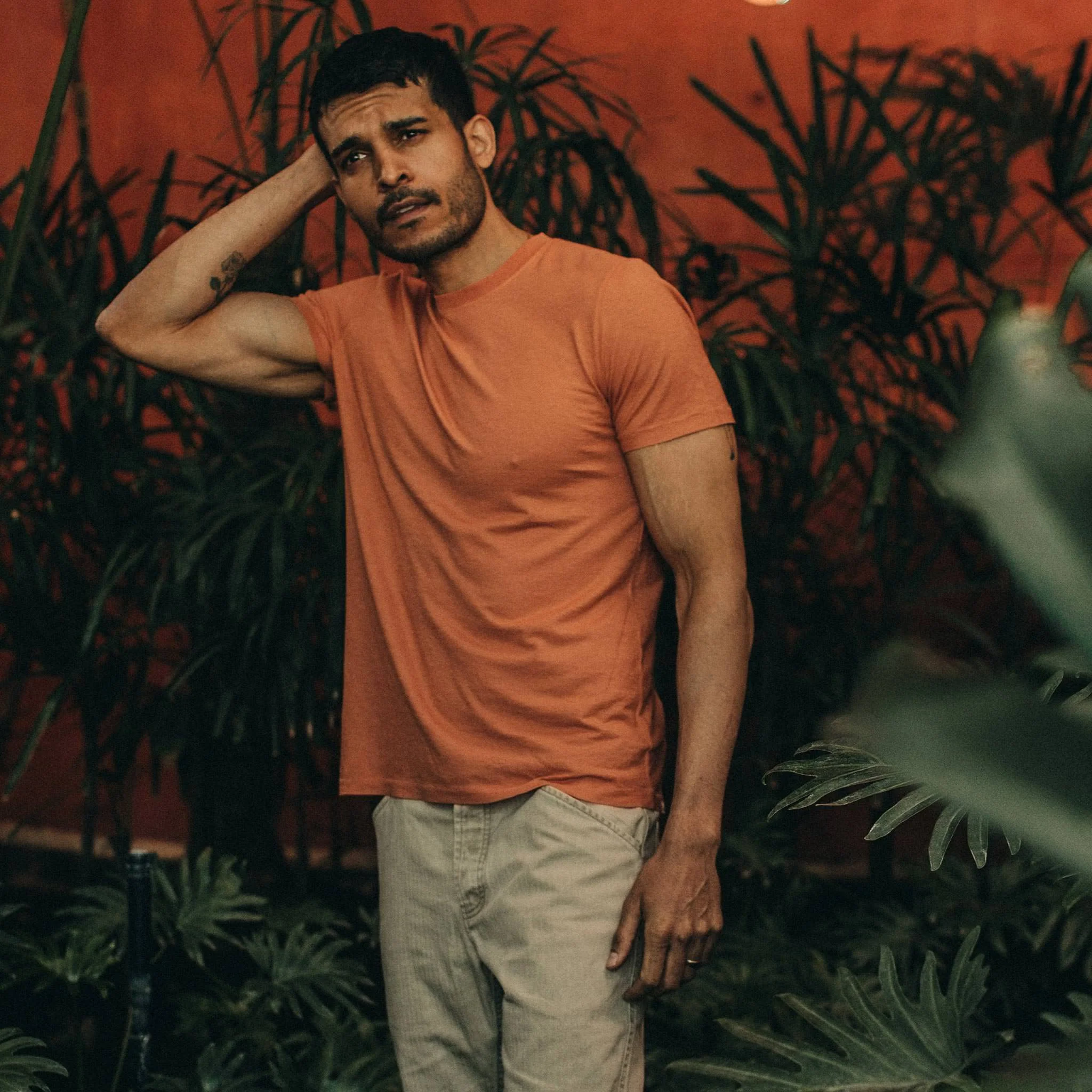 The Cotton Hemp Tee in Sunburn - Image 2