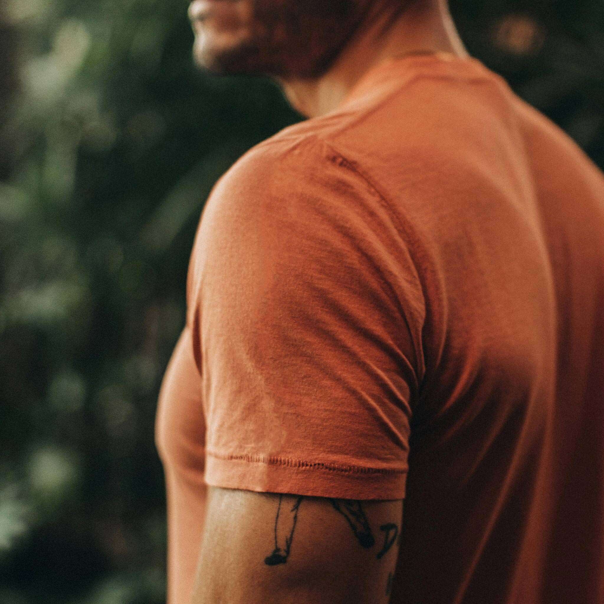 The Cotton Hemp Tee in Sunburn - Image 4