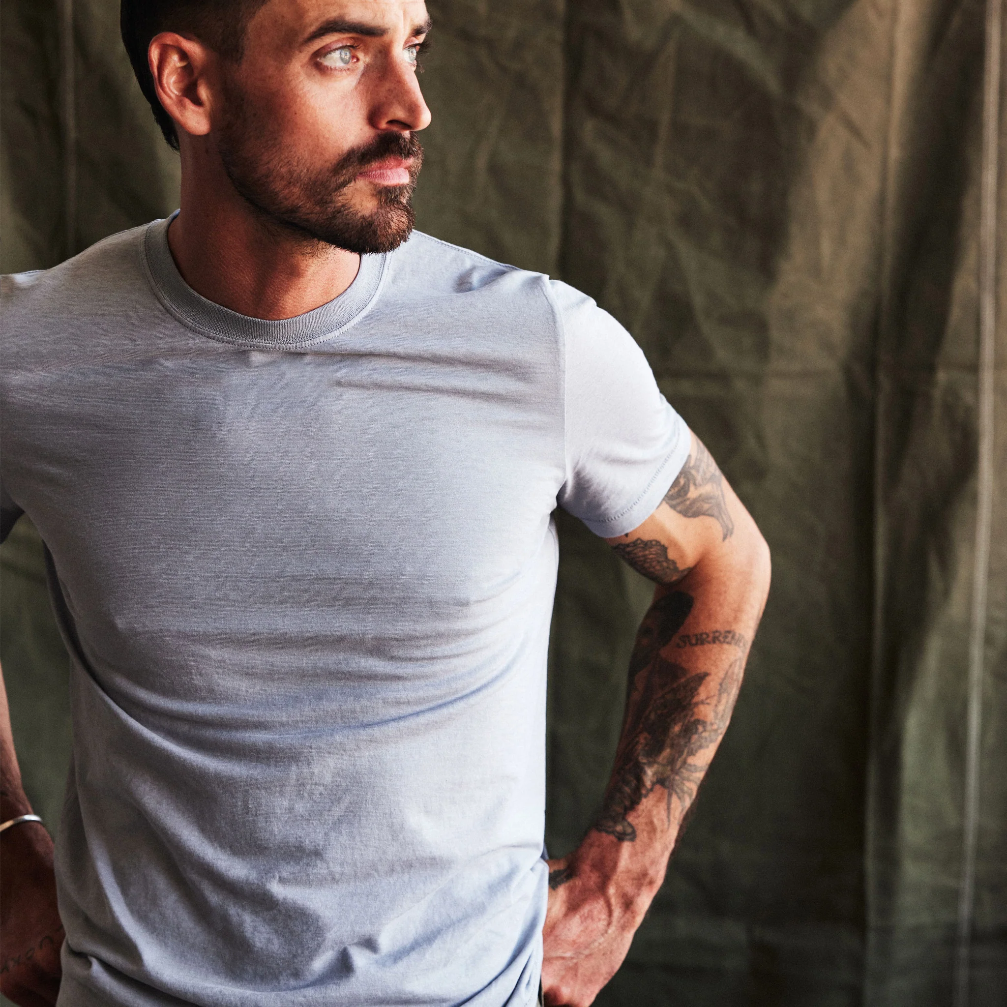 The Cotton Hemp Tee in Tradewinds - Image 2