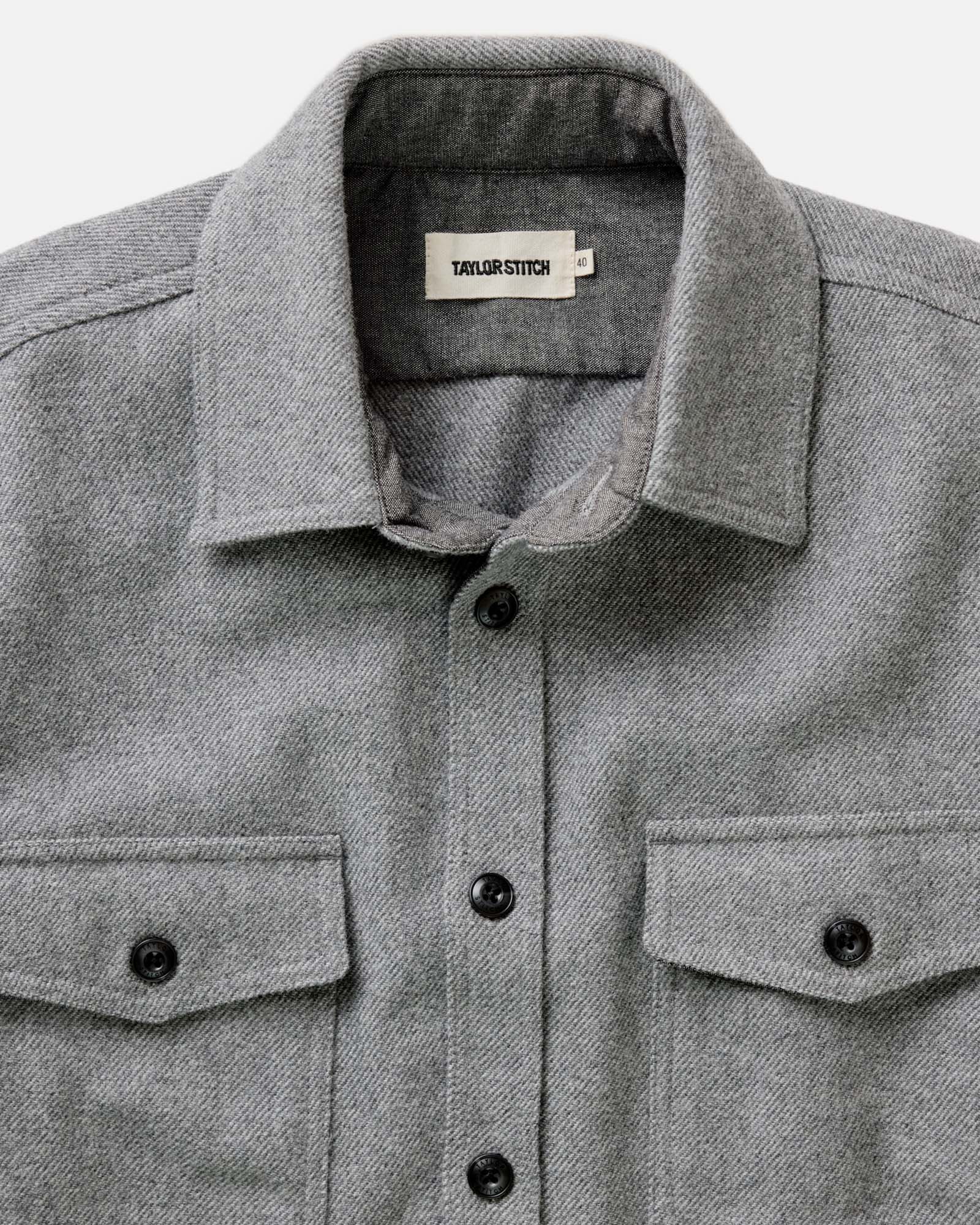 The CPO Shirt in Heather Ash Twill - Image 6