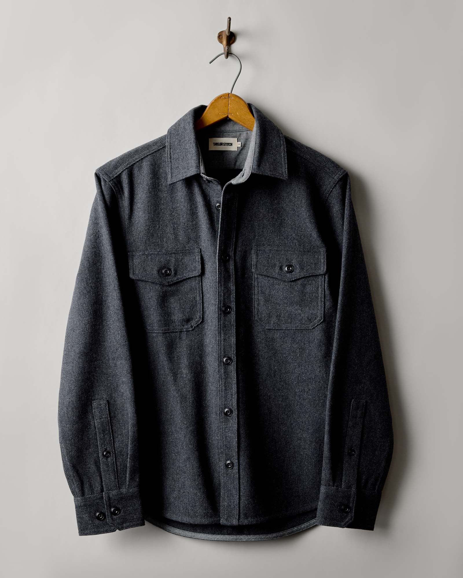 The CPO Shirt in Heather Slate Twill - Image 2