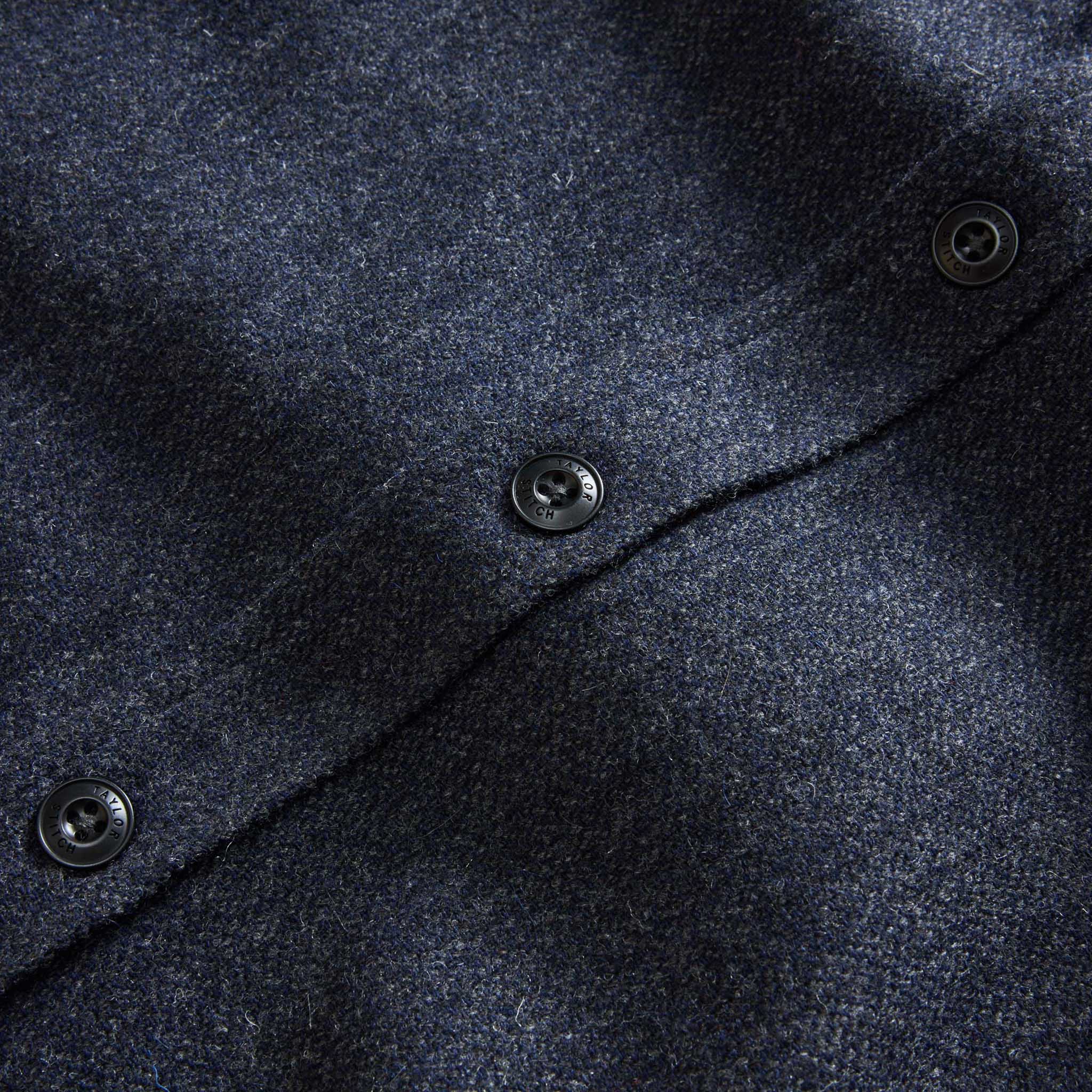 The CPO Shirt in Marine Tweed Wool - Image 8