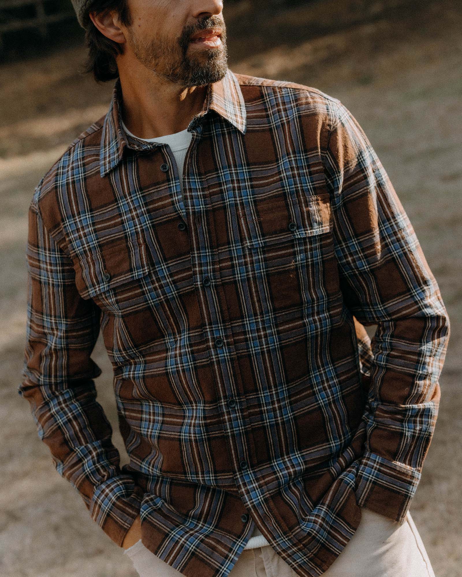 The Craftsman Shirt in Brick Plaid - Image 2