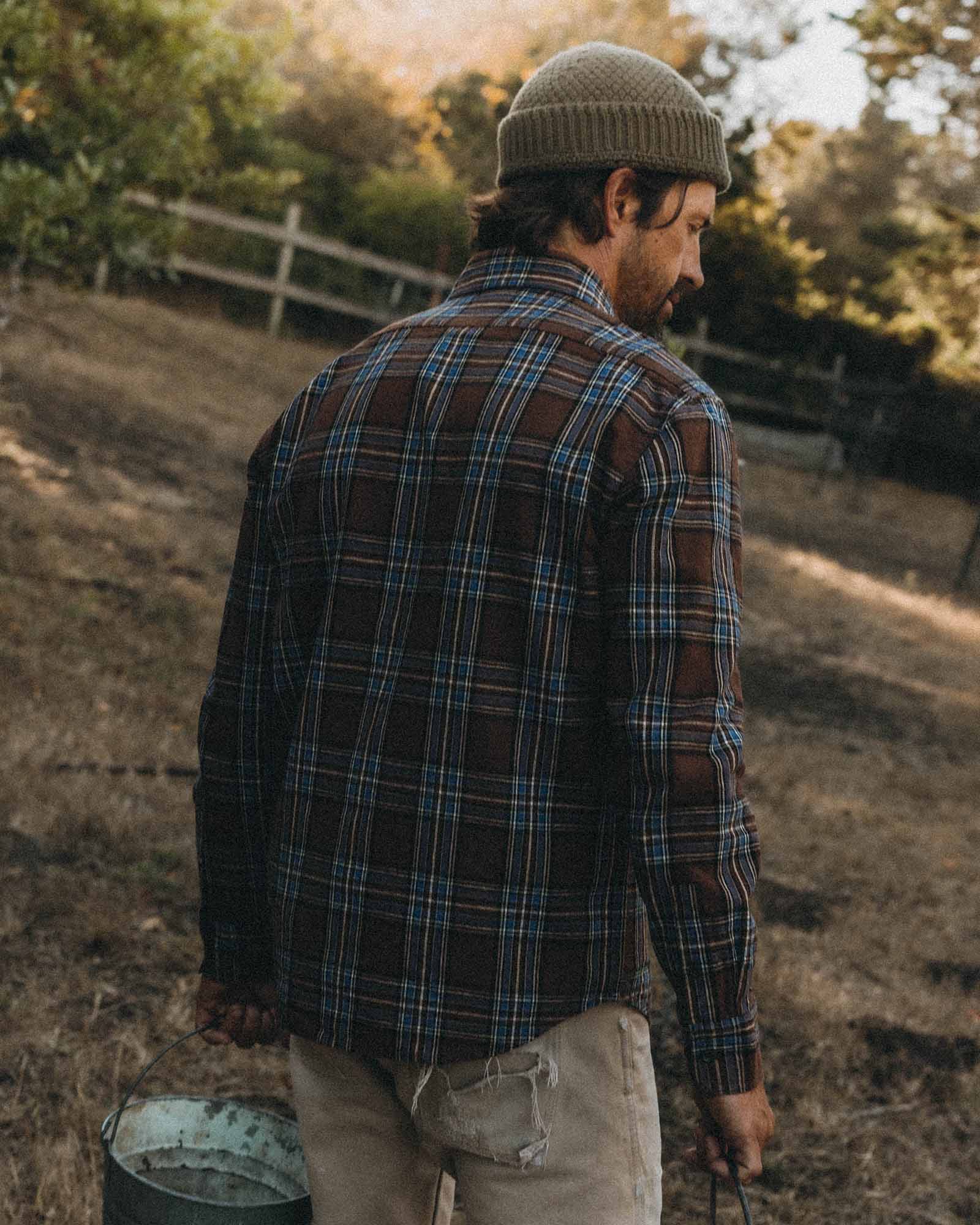 The Craftsman Shirt in Brick Plaid - Image 4