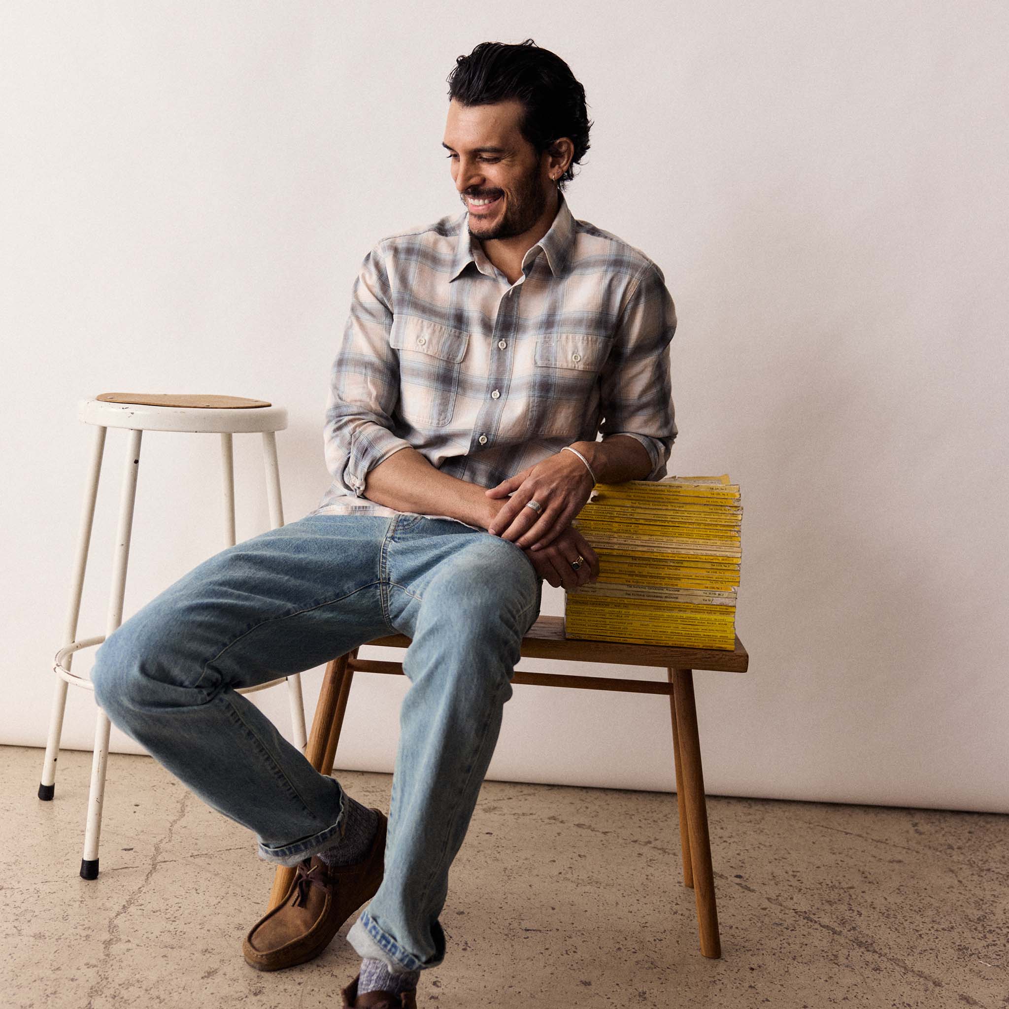 The Craftsman Shirt in Sky Shadow Plaid - Image 2