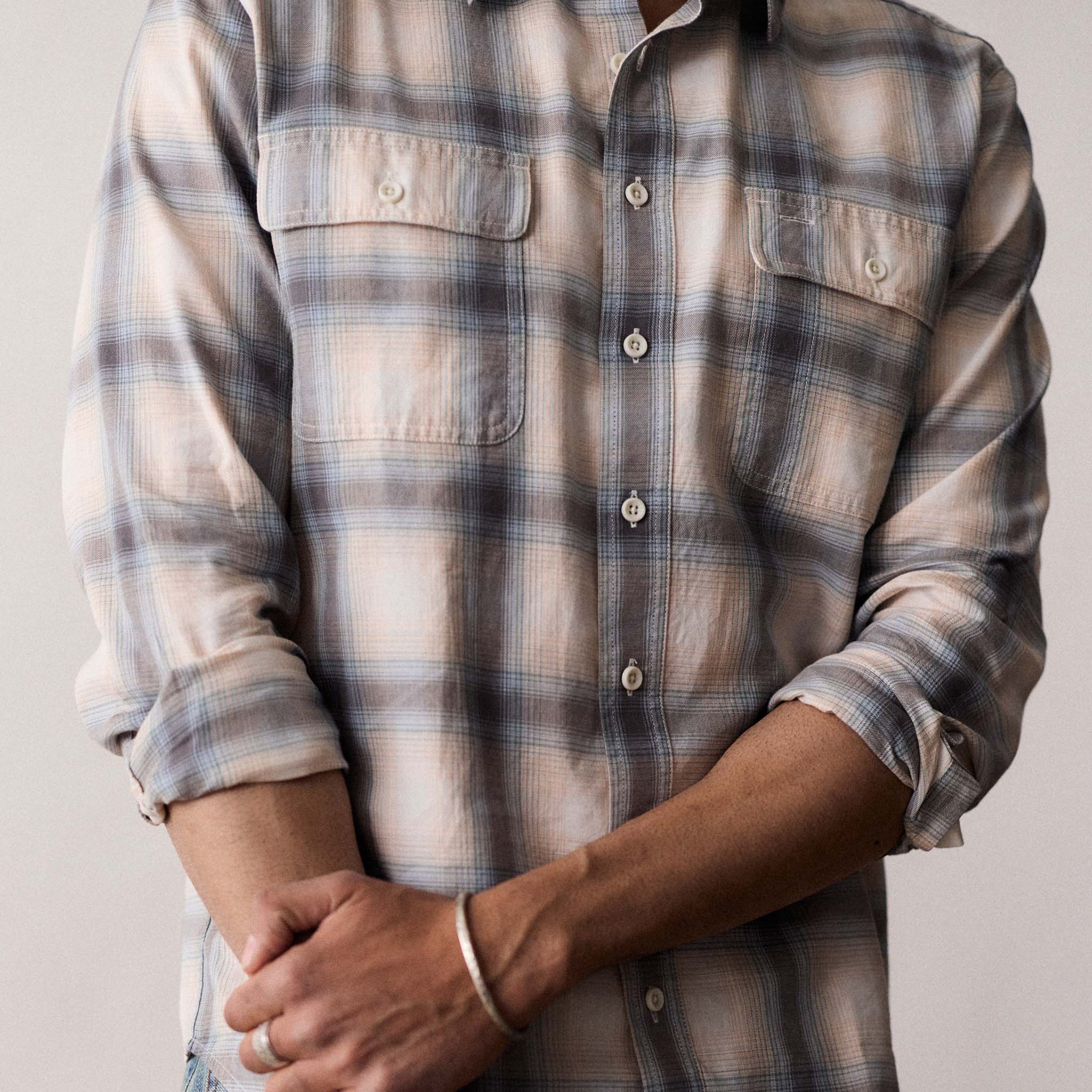 The Craftsman Shirt in Sky Shadow Plaid - Image 4