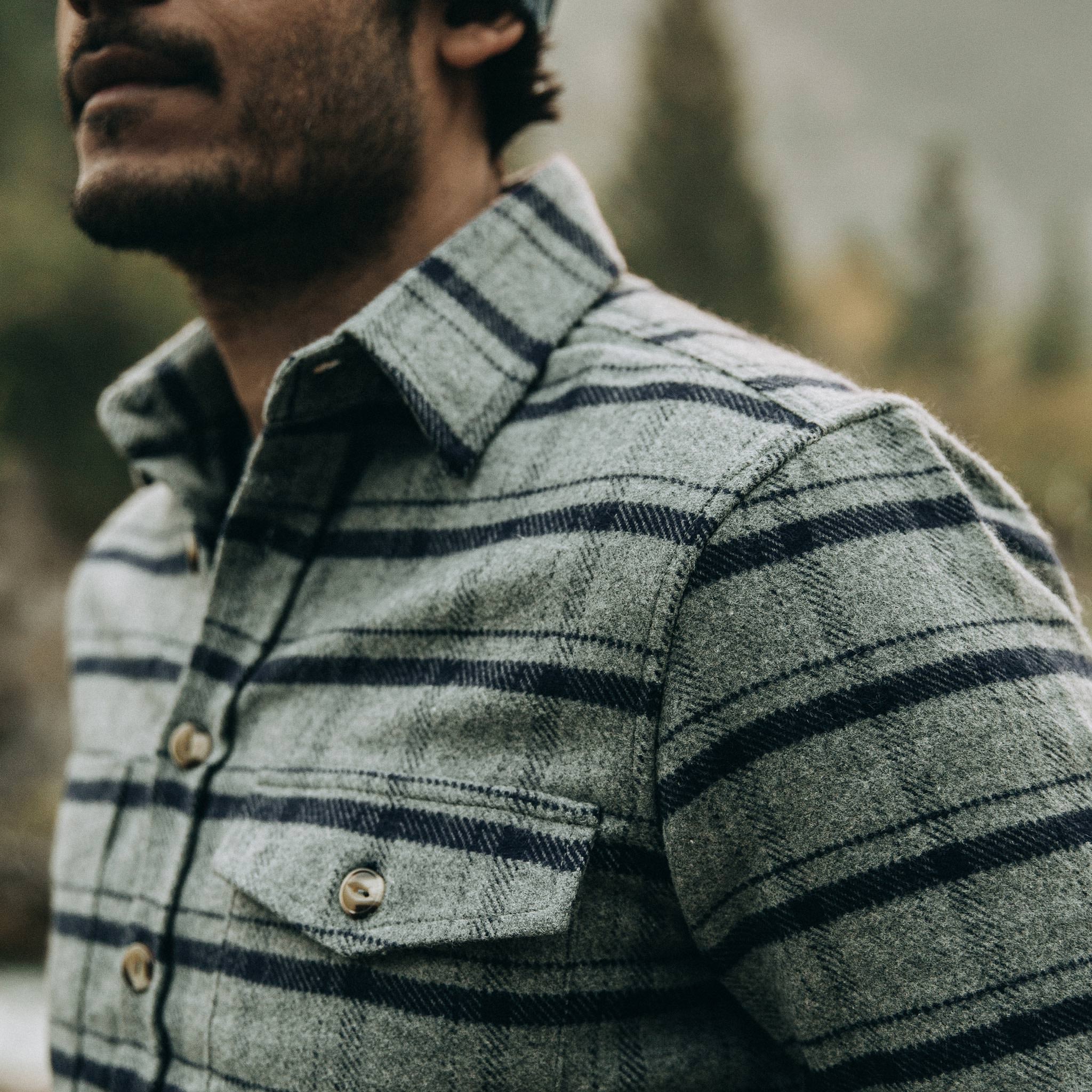 The Crater Shirt in Ash Plaid - Image 4