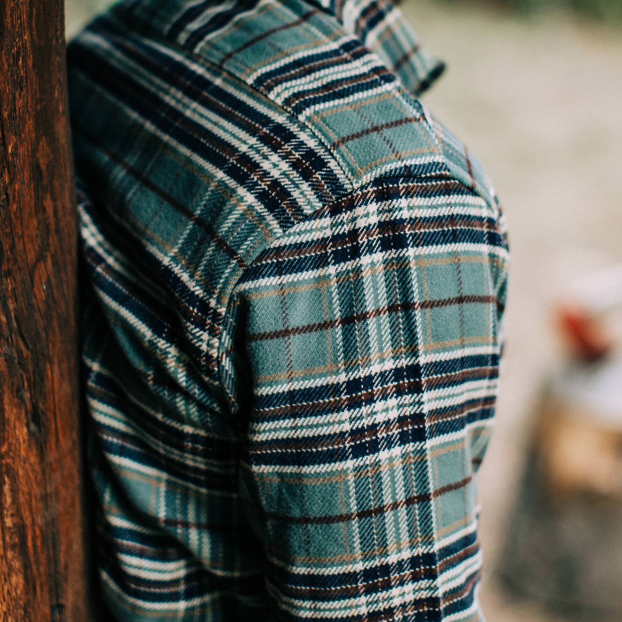 The Crater Shirt in Blue Plaid - Image 4