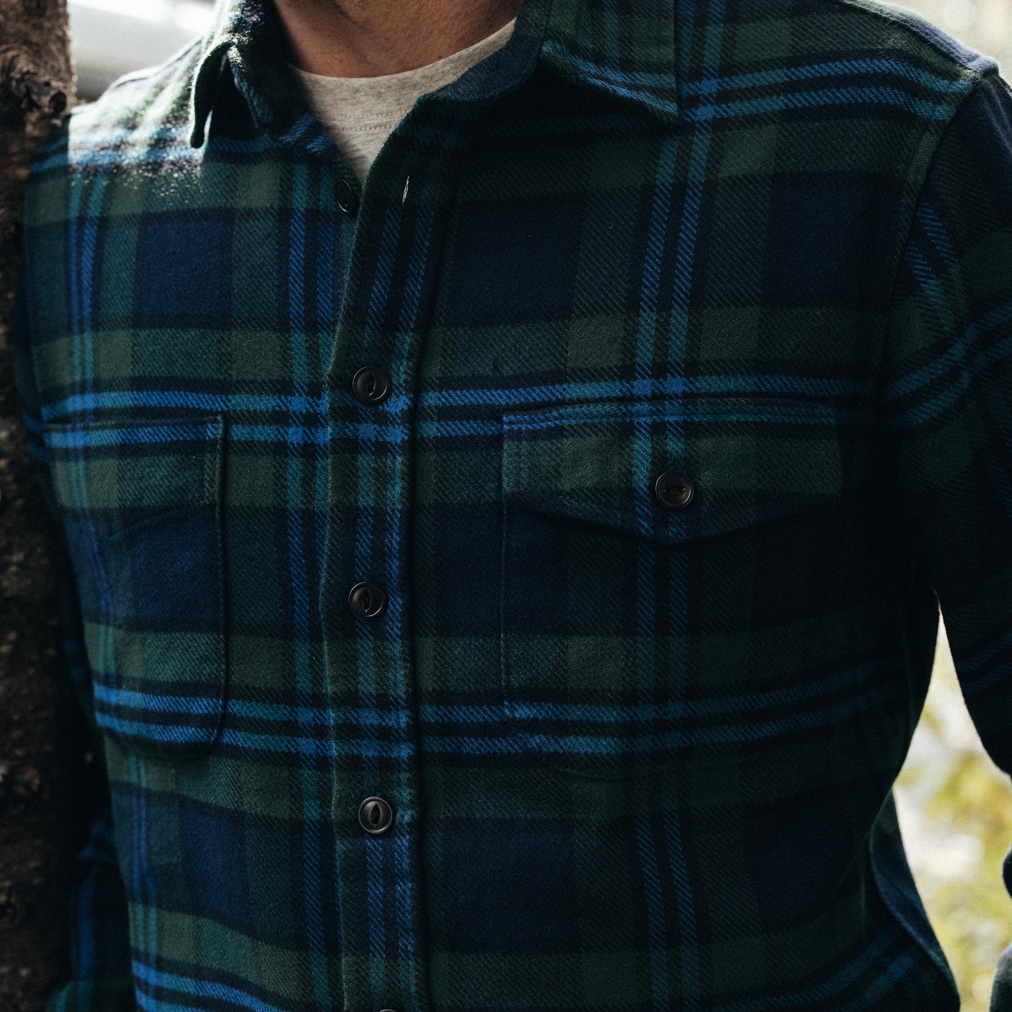 The Crater Shirt in Evergreen Check - Image 3