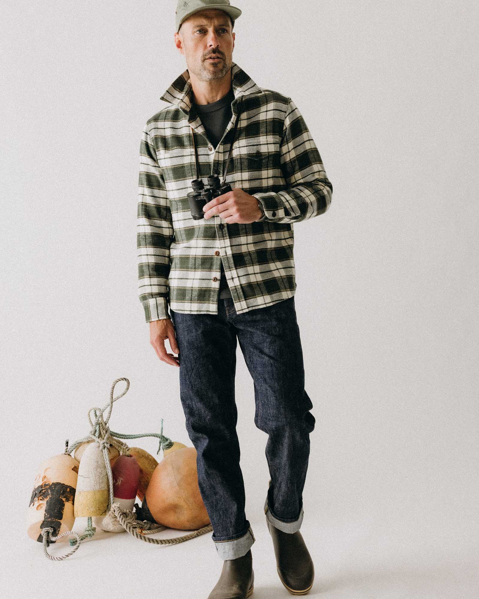 The Crater Shirt in Forest Plaid - Image 2