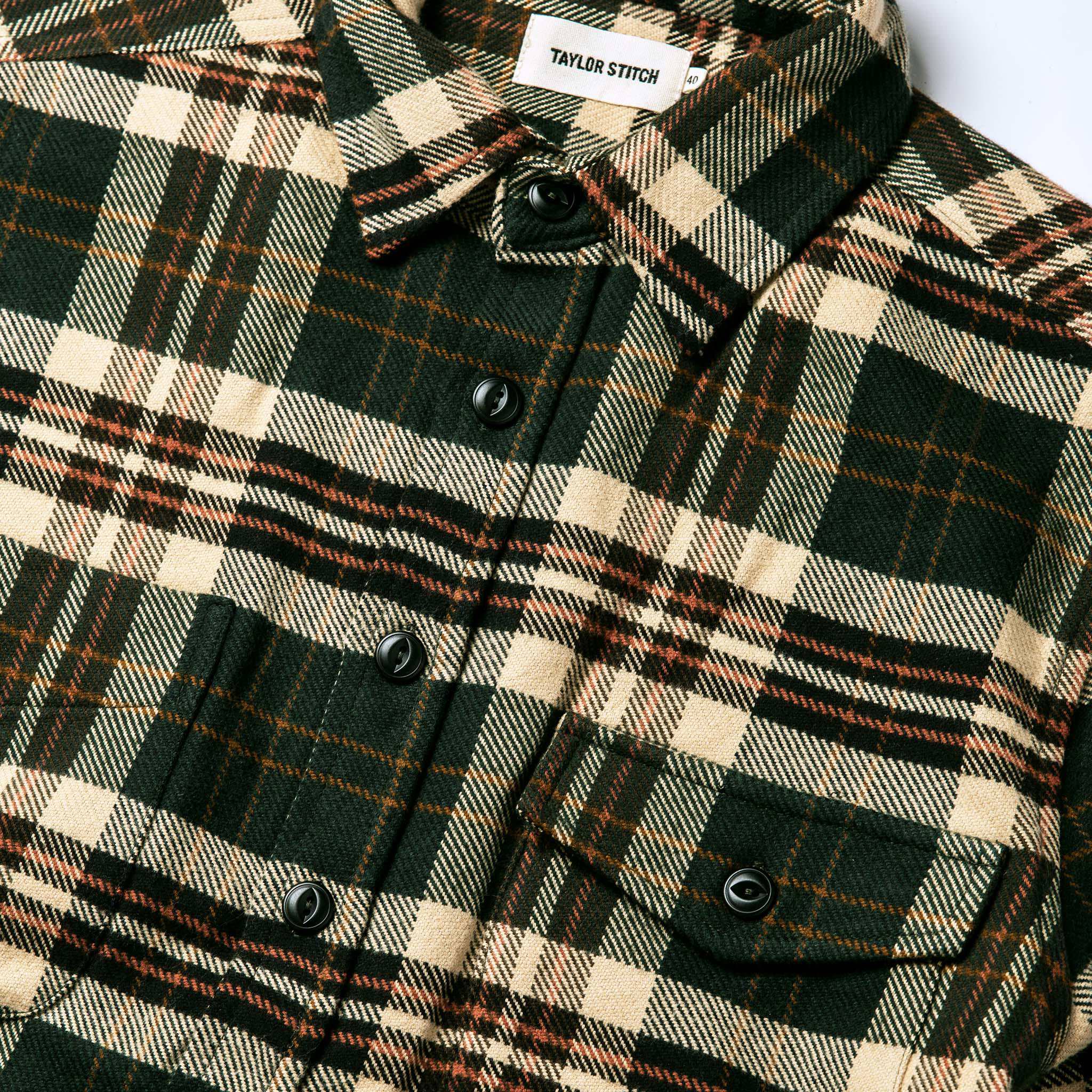 The Crater Shirt in Forest Plaid - Image 5