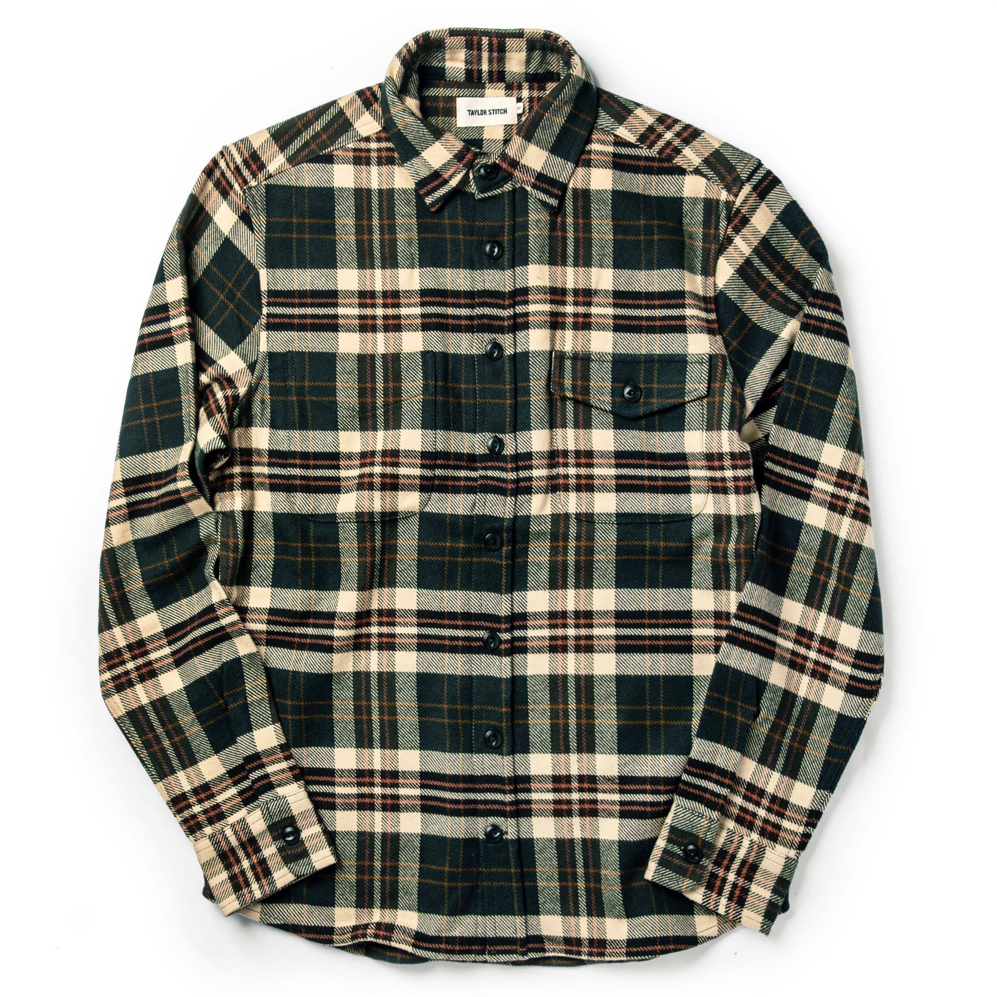 The Crater Shirt in Forest Plaid - Image 7