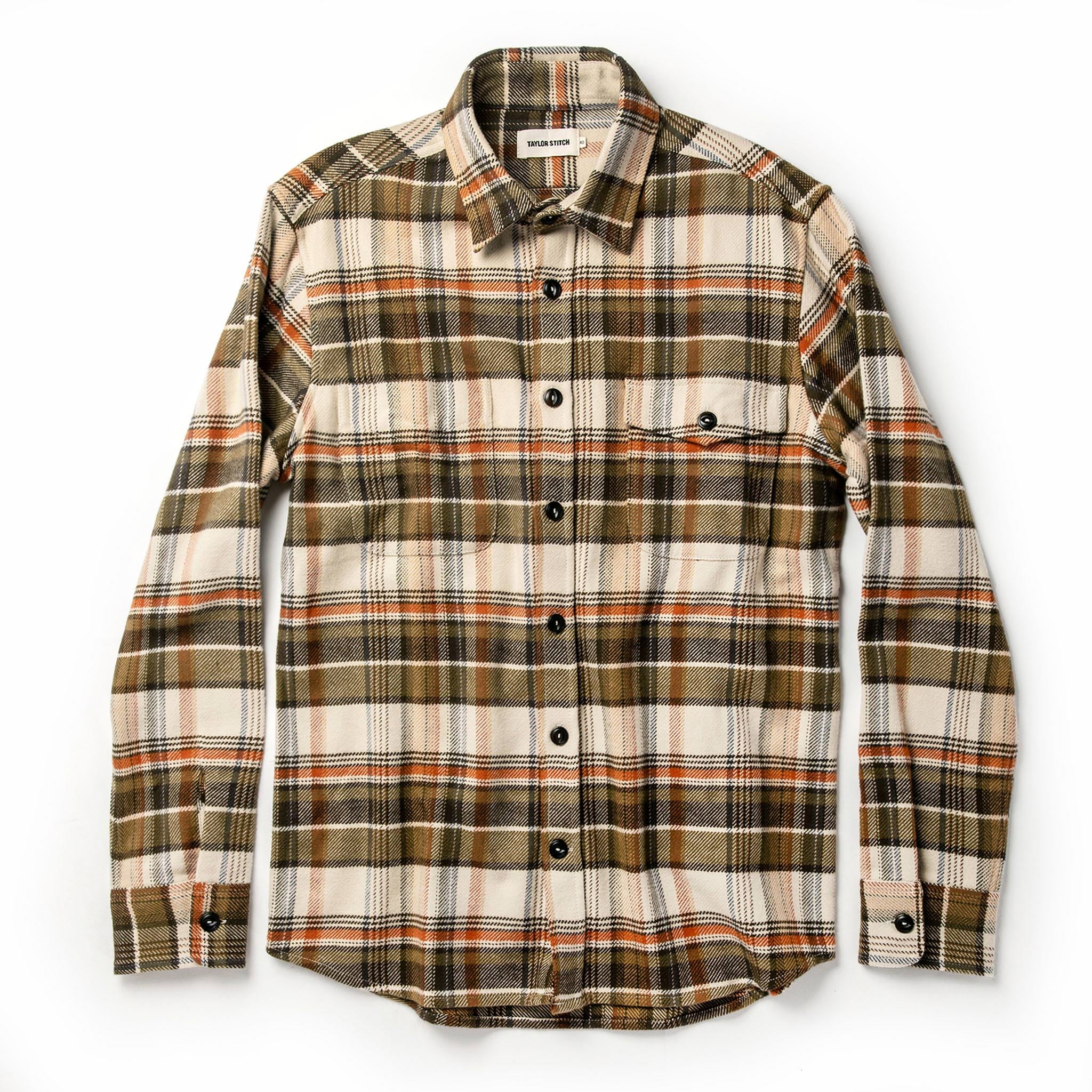 The Crater Shirt in Tan Plaid - Image 10