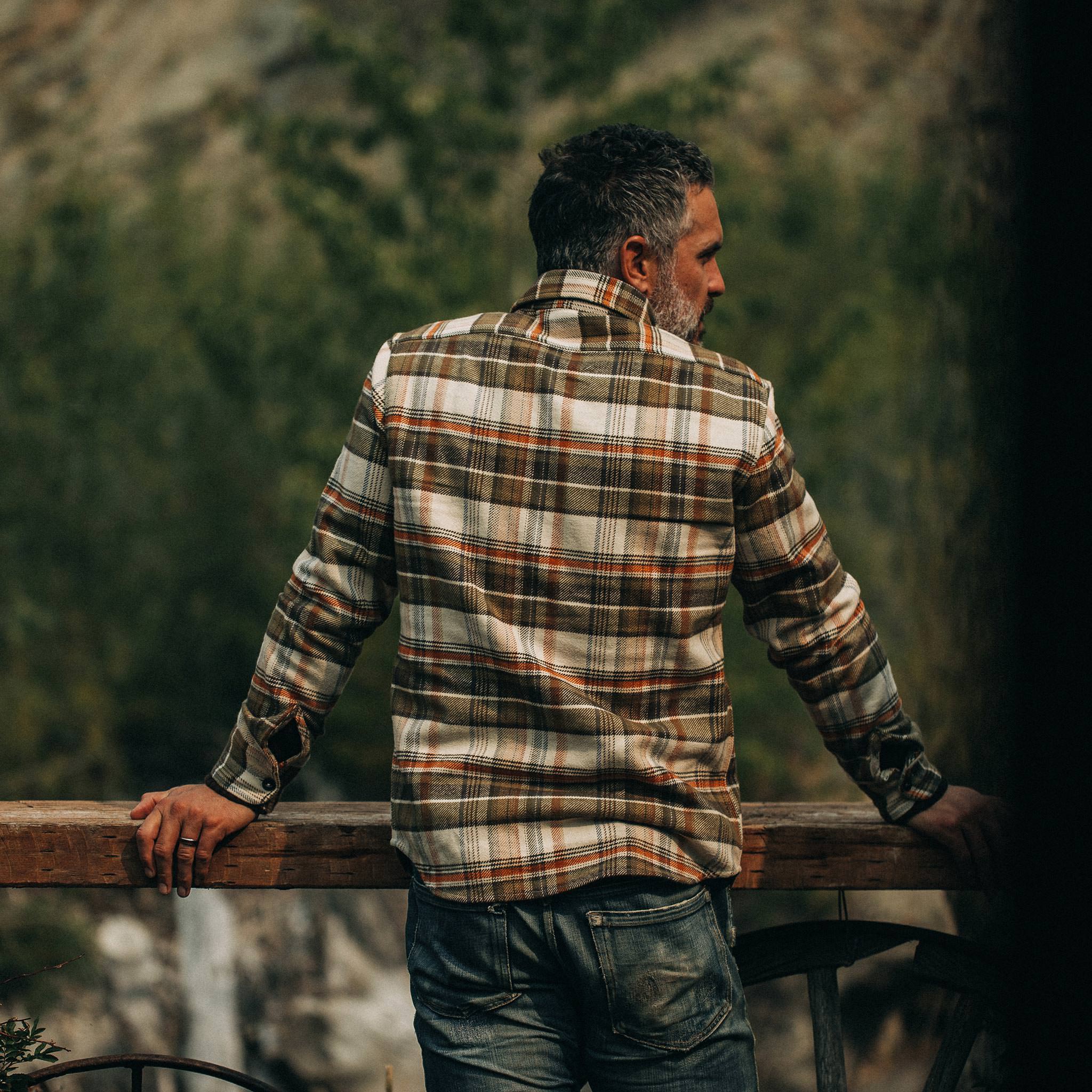 The Crater Shirt in Tan Plaid - Image 5