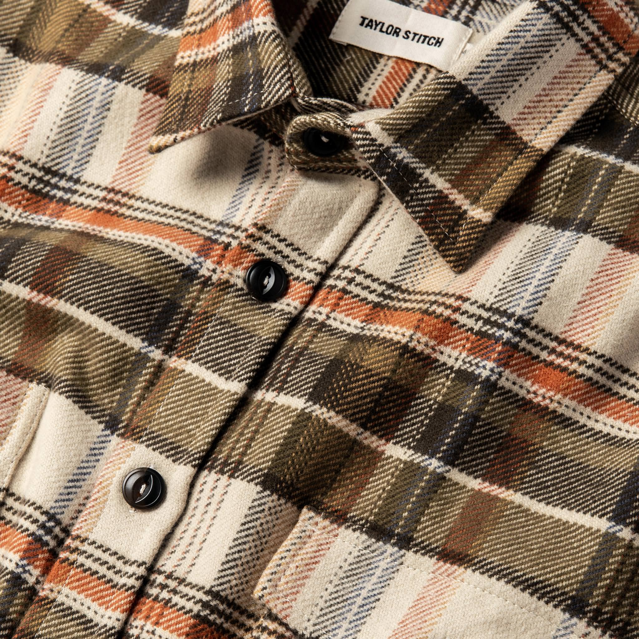 The Crater Shirt in Tan Plaid - Image 7