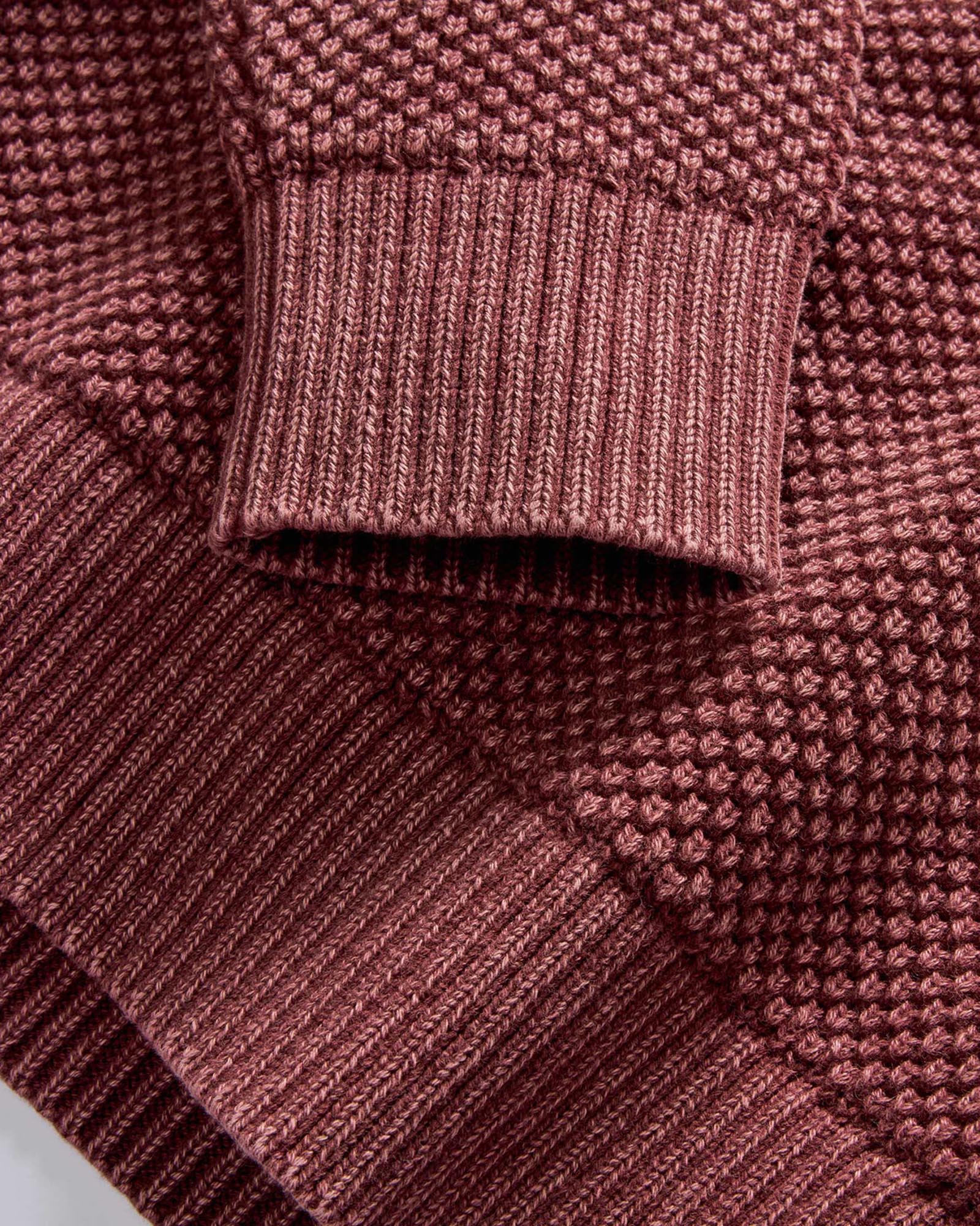 The Crawford Crew Sweater in Dried Cherry - Image 8