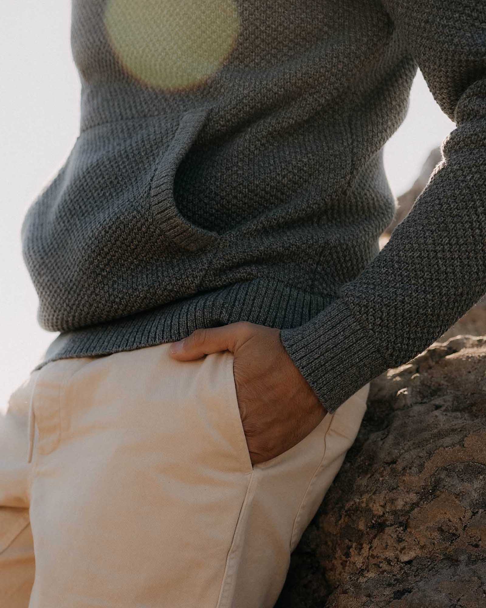 The Crawford Sweater Hoodie in Deep Sea Twist - Image 5