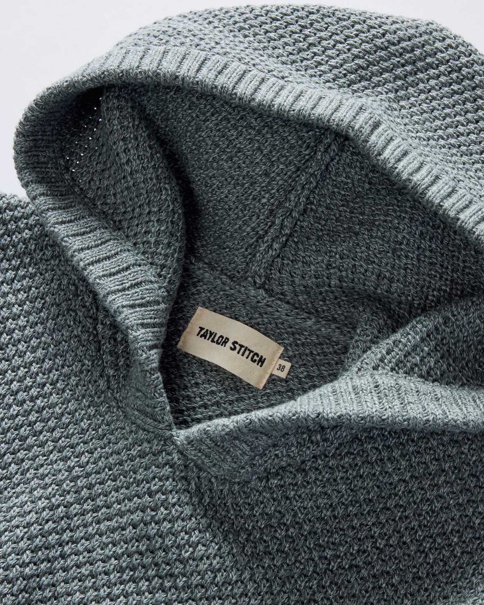 The Crawford Sweater Hoodie in Deep Sea Twist - Image 6