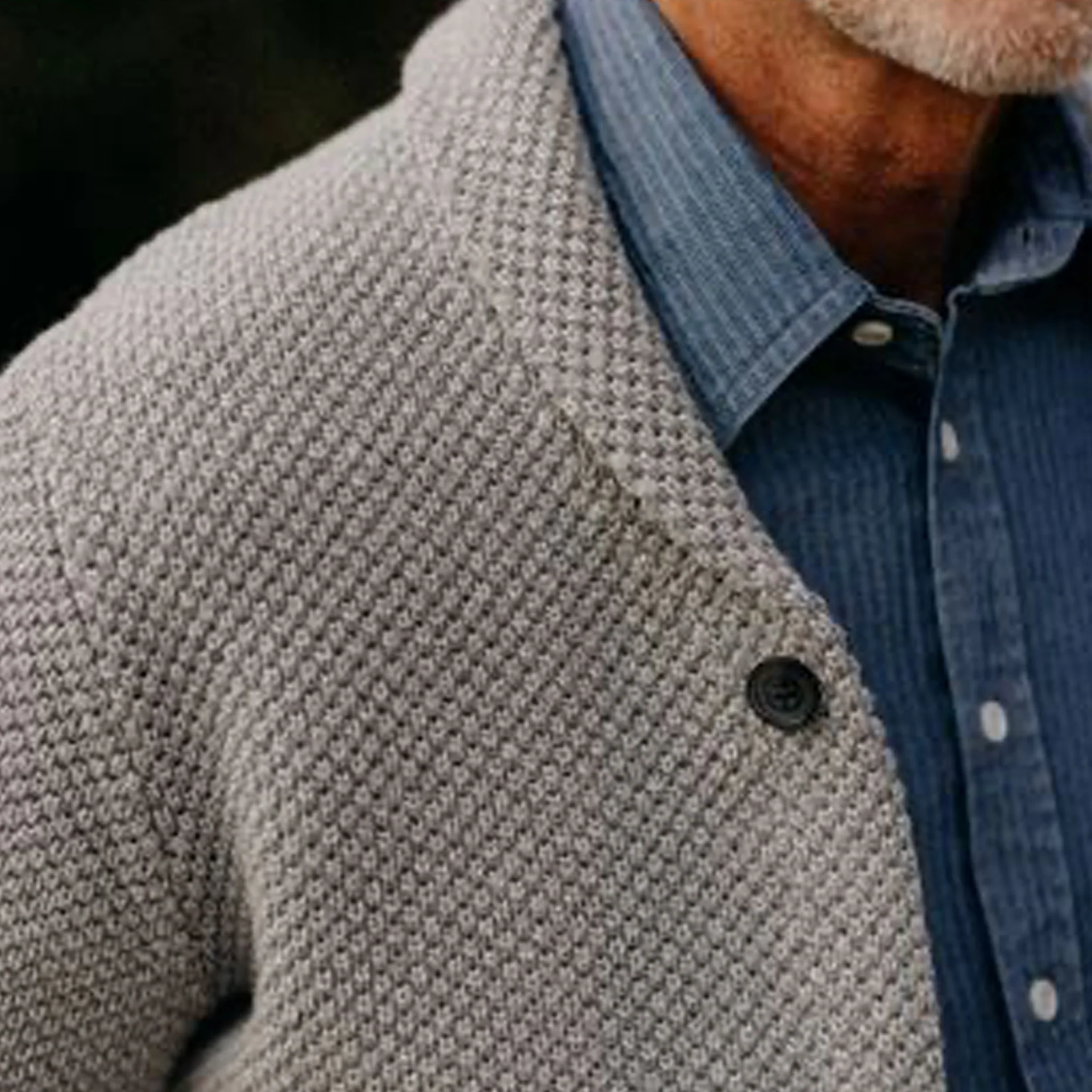 The Crawford Sweater in Ash Twist - Image 3