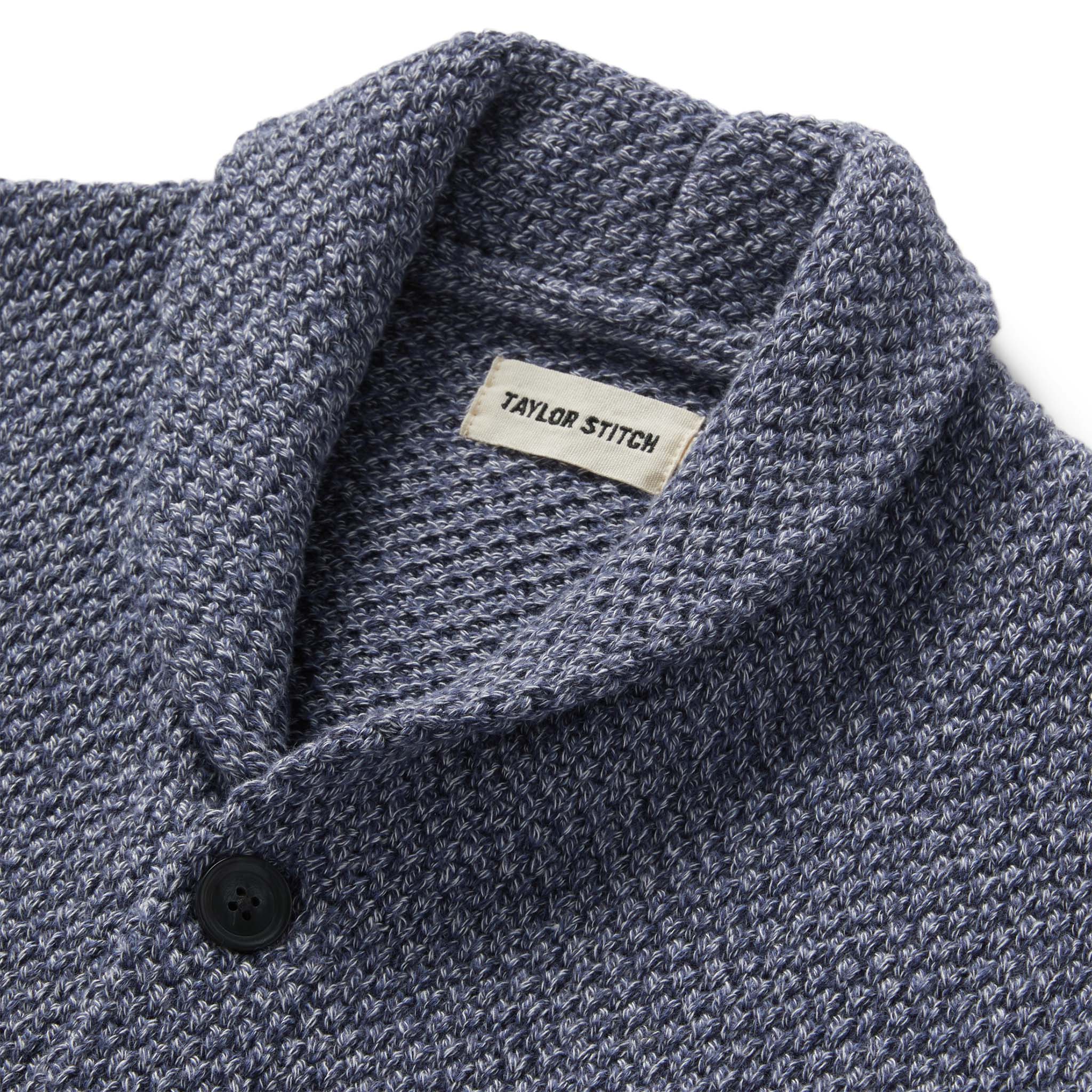 The Crawford Sweater in Blue Melange - Image 6