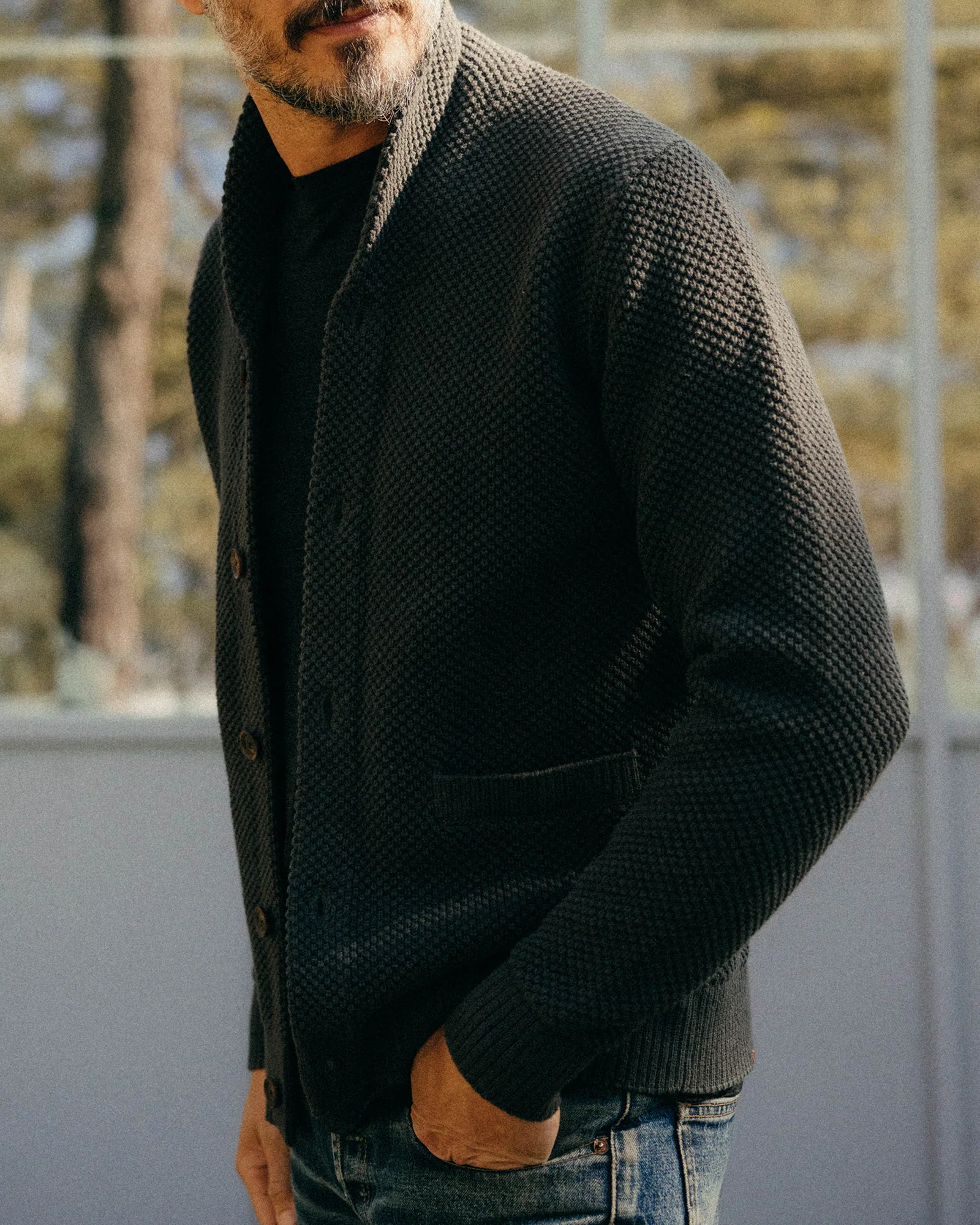The Crawford Sweater in Charcoal - Image 5