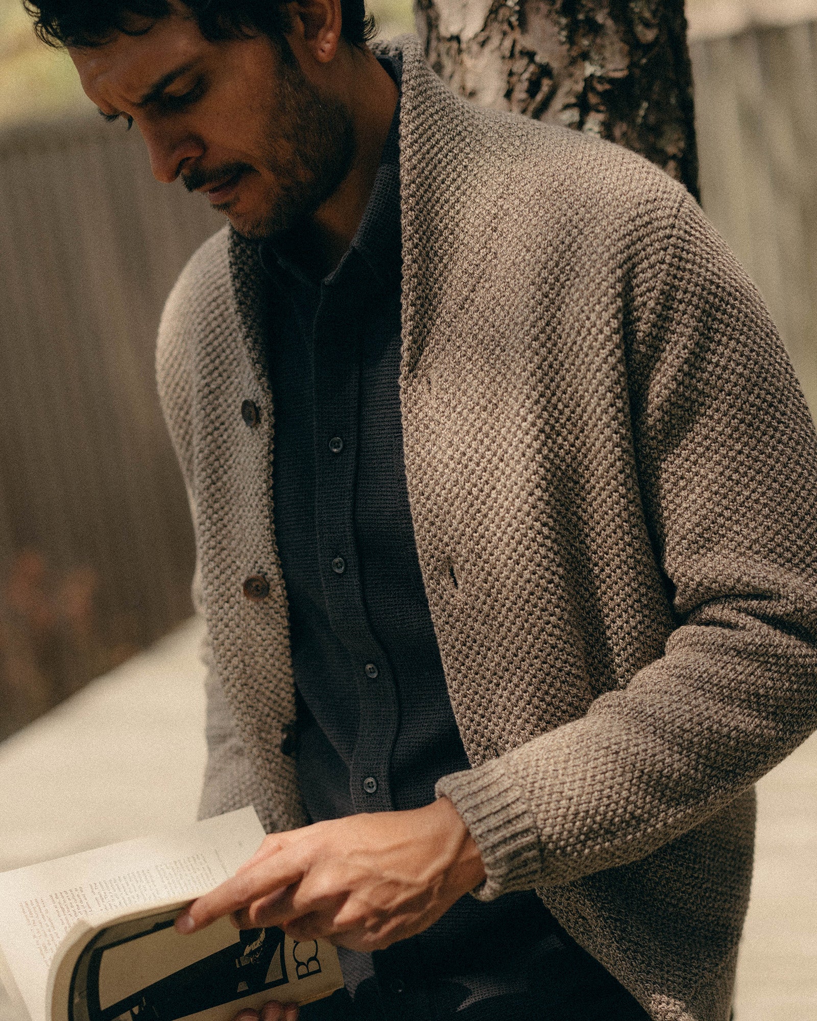The Crawford Sweater in Coffee Twist - Image 2