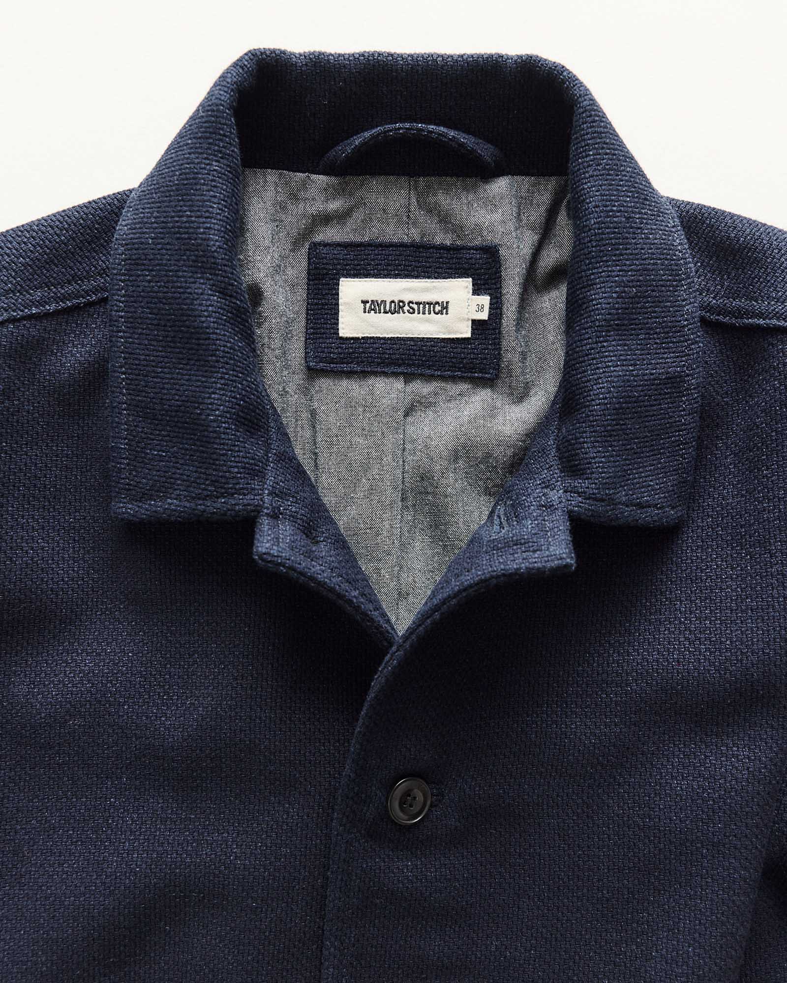 The Crew Jacket in Rinsed Indigo Sashiko - Image 6