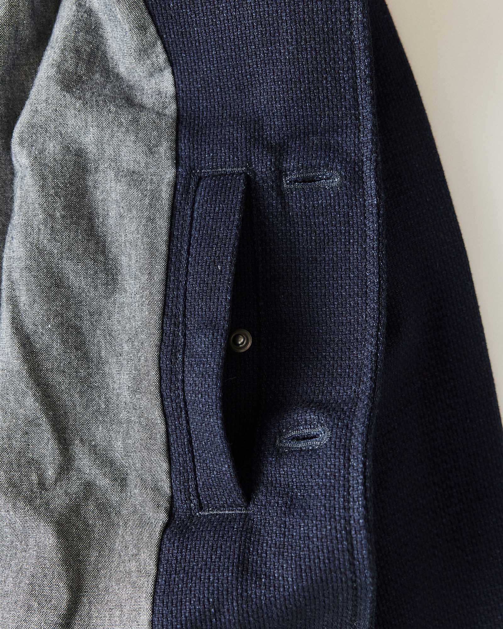 The Crew Jacket in Rinsed Indigo Sashiko - Image 8
