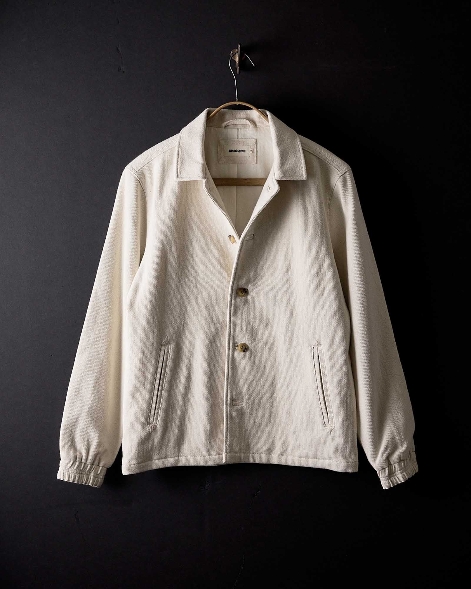 The Crew Jacket in Seeded Natural Sashiko - Image 6