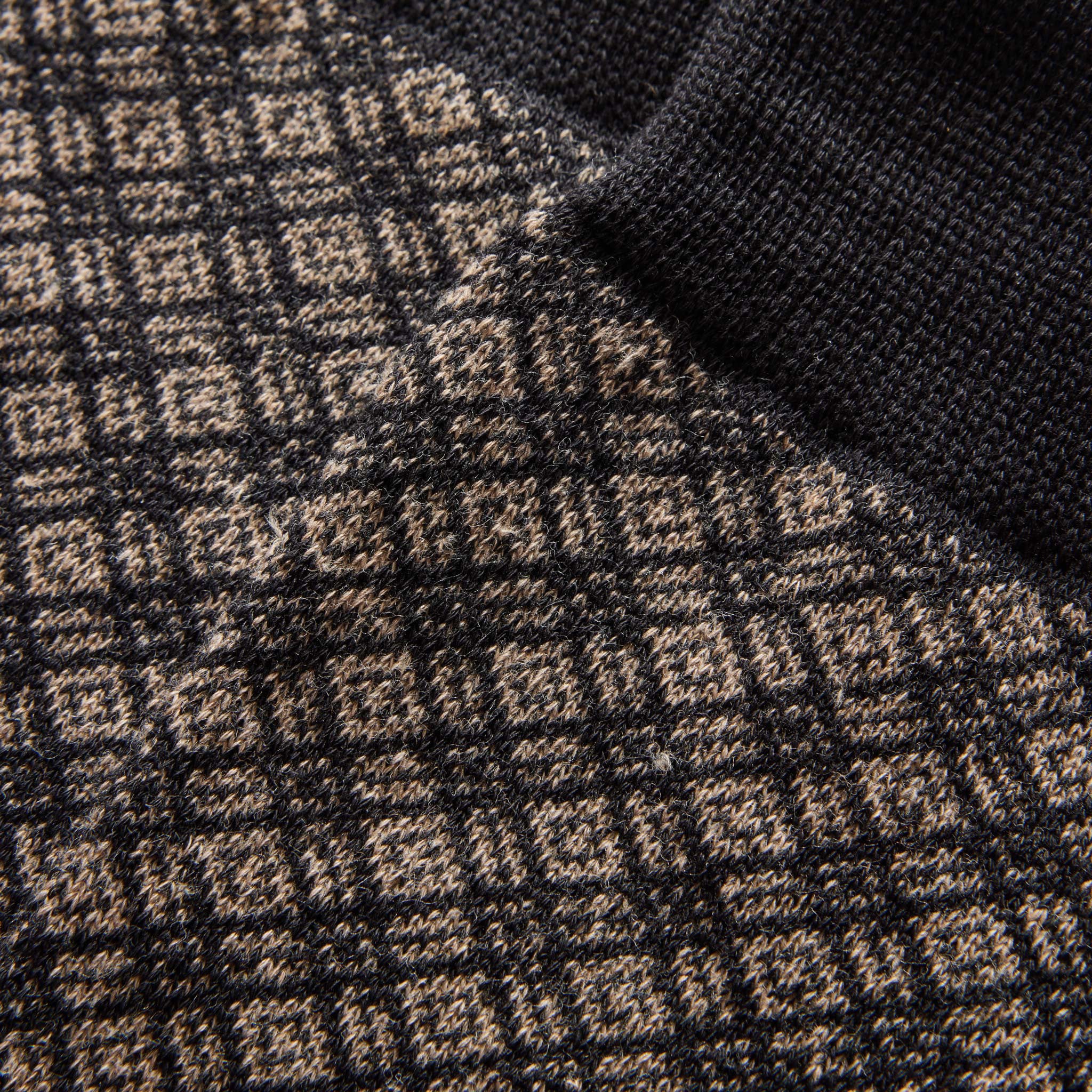 The Crew Sock in Coal Jacquard - Image 5