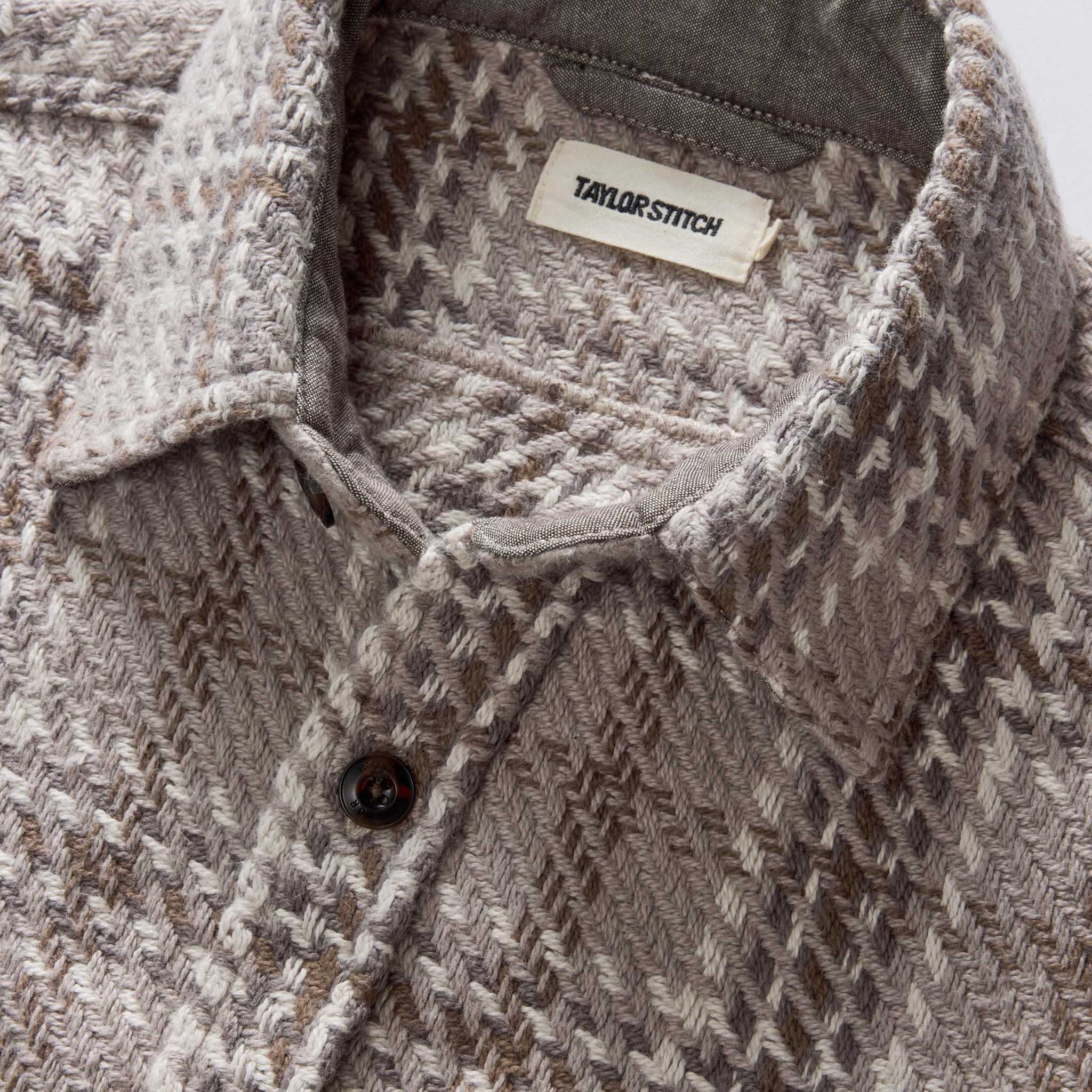 The Cutter Overshirt in Grey Plaid - Image 7