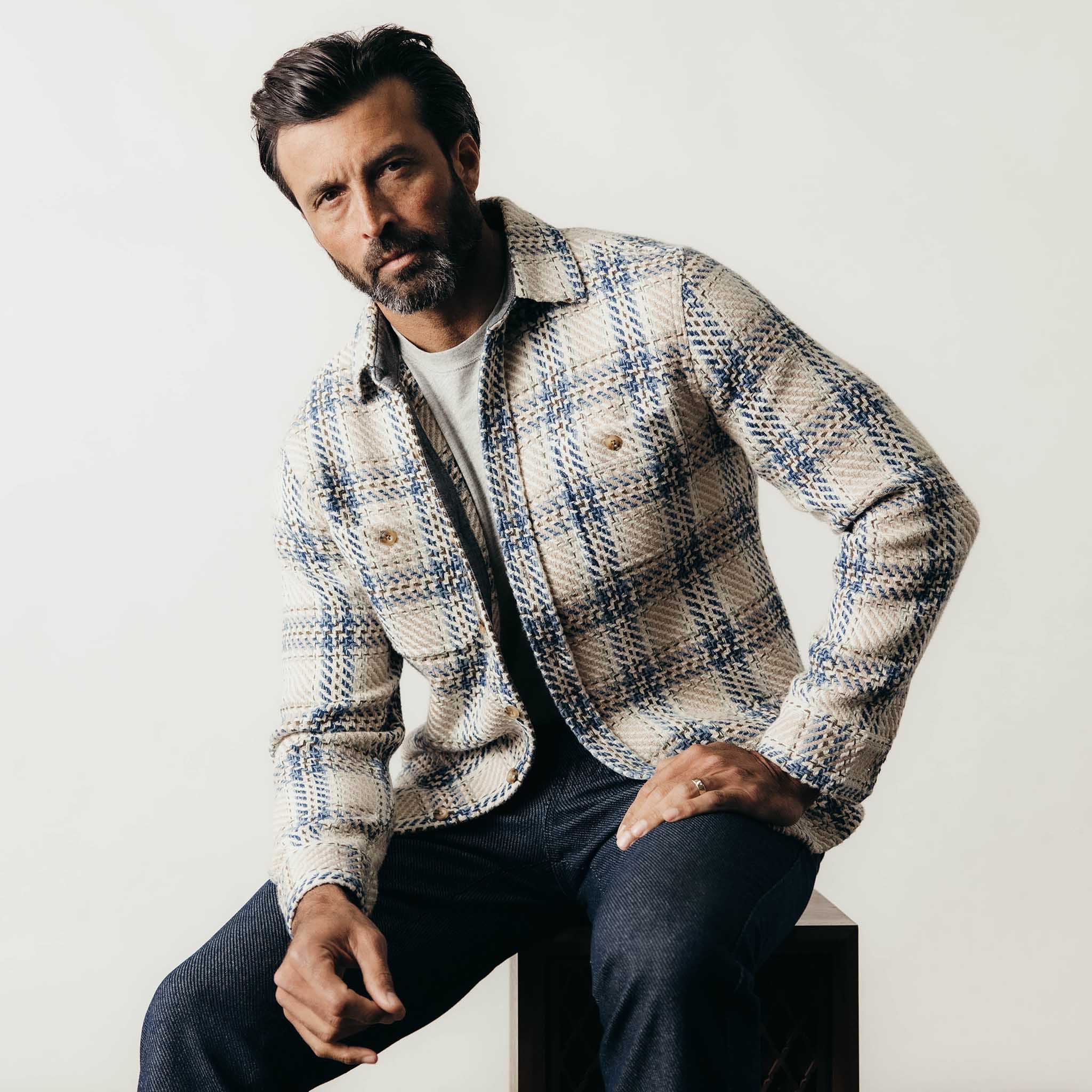 The Cutter Overshirt in Sandbar Plaid - Image 2