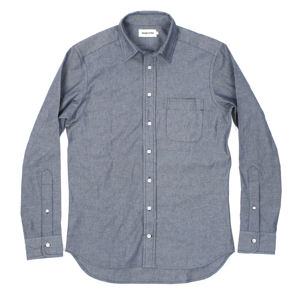 The California in Dark Blue Everyday Chambray - Image 3