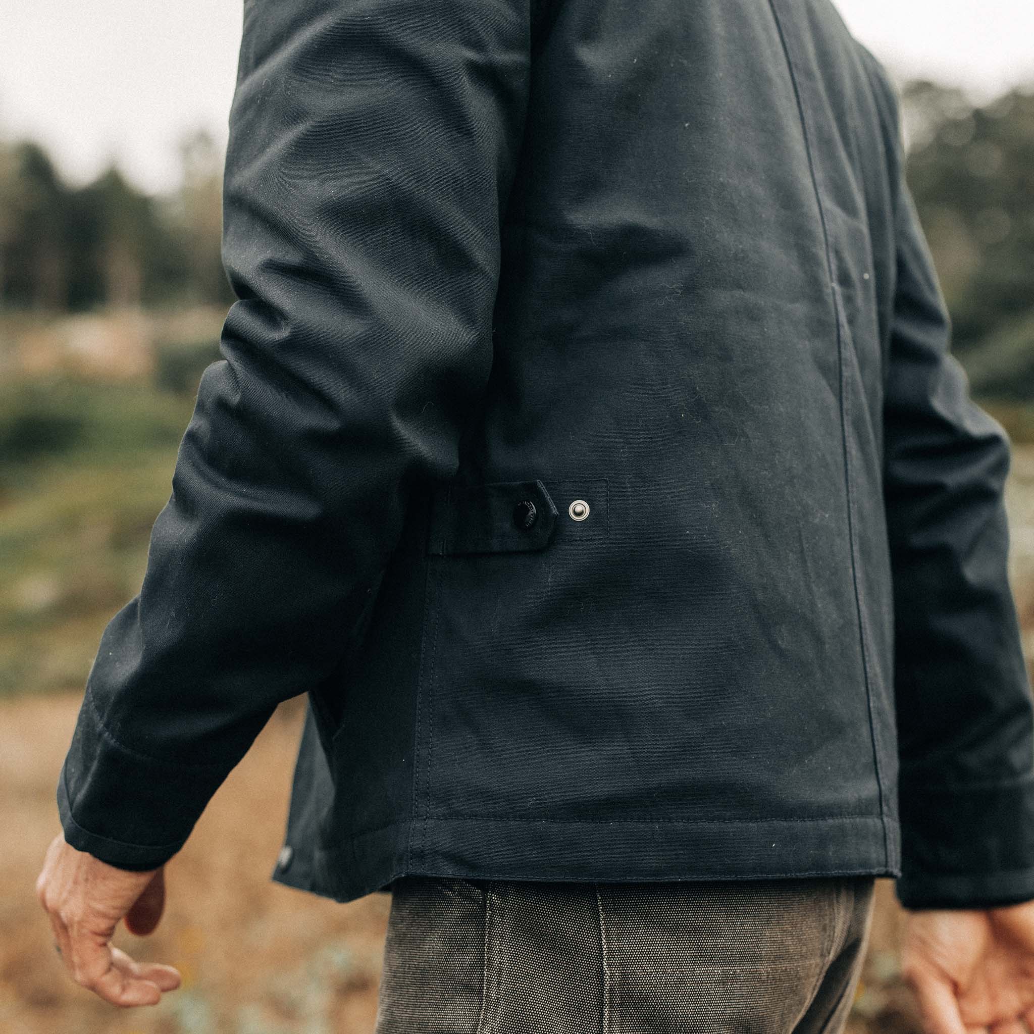 The Deck Jacket in Dark Navy Dry Wax - Image 5