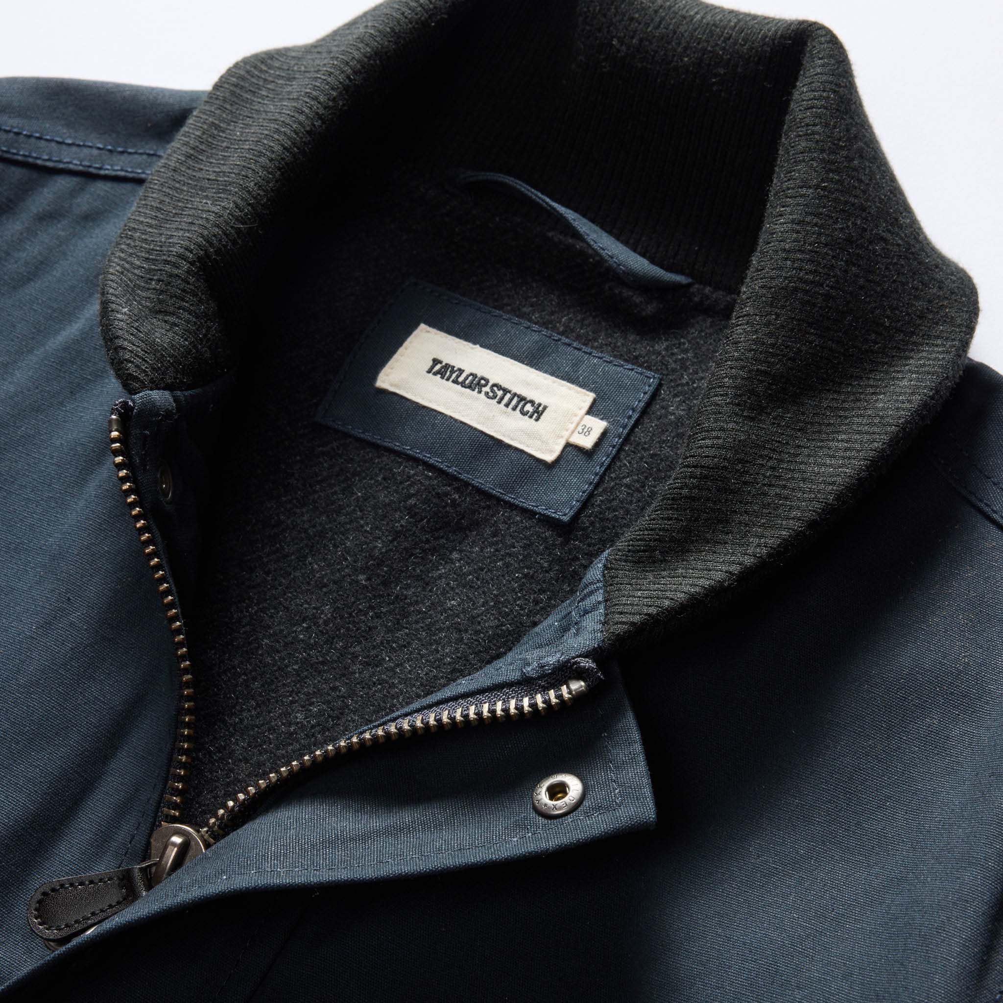 The Deck Jacket in Dark Navy Dry Wax - Image 9