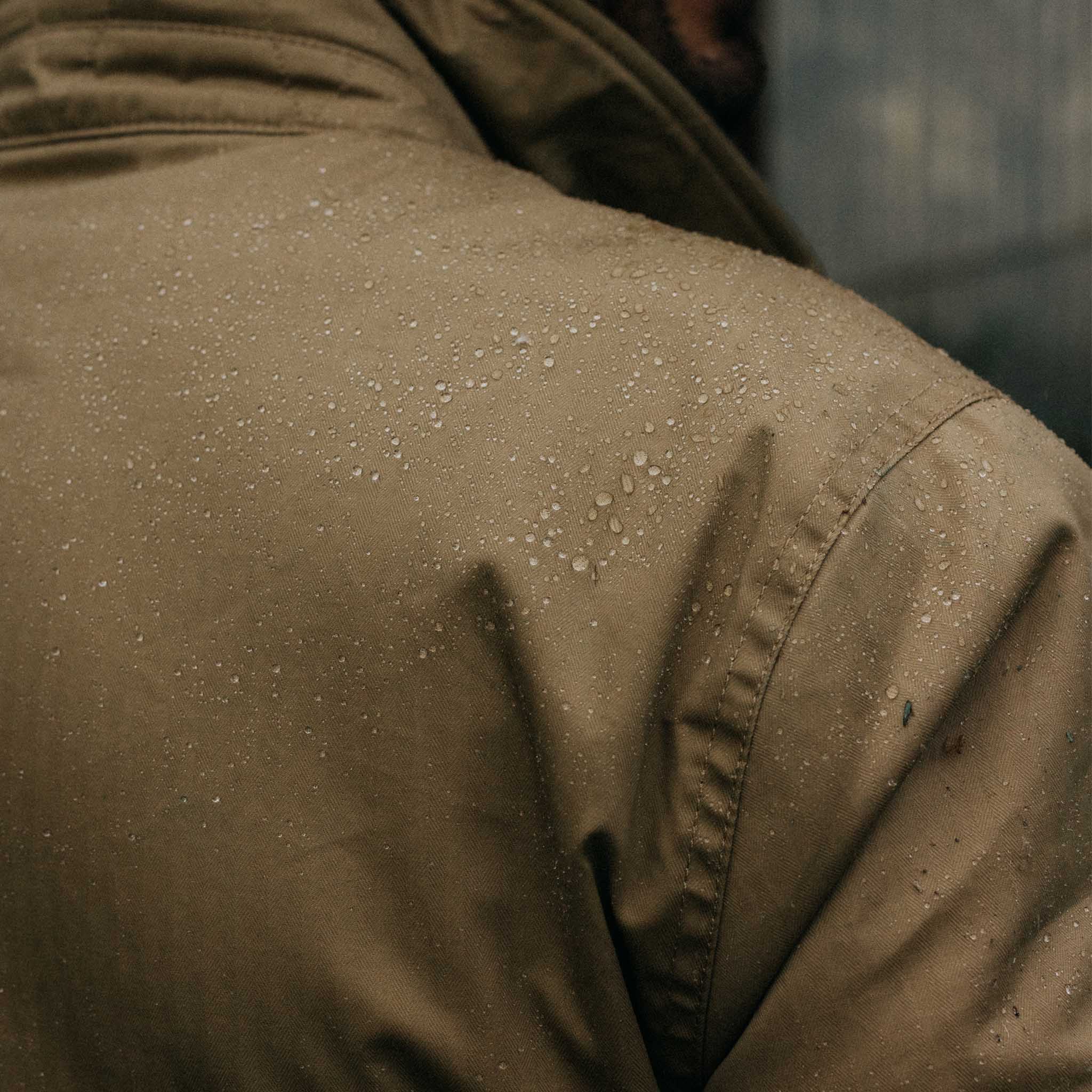 The Deck Jacket in Khaki Dry Wax - Image 5