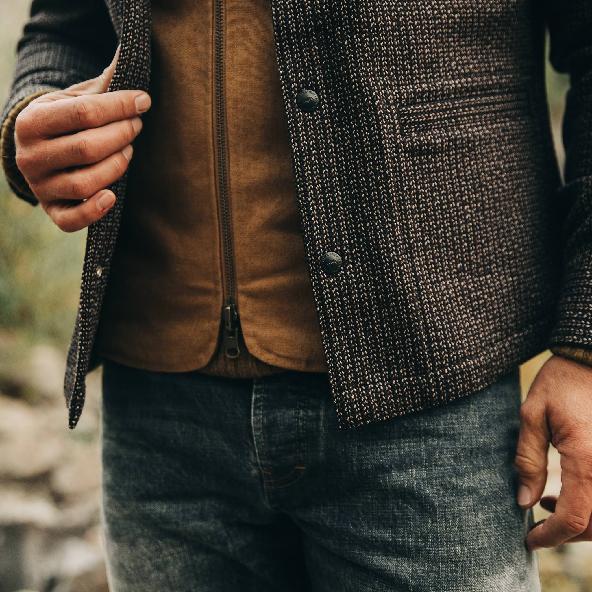 The Decker Jacket in Wool Beach Cloth - Image 4