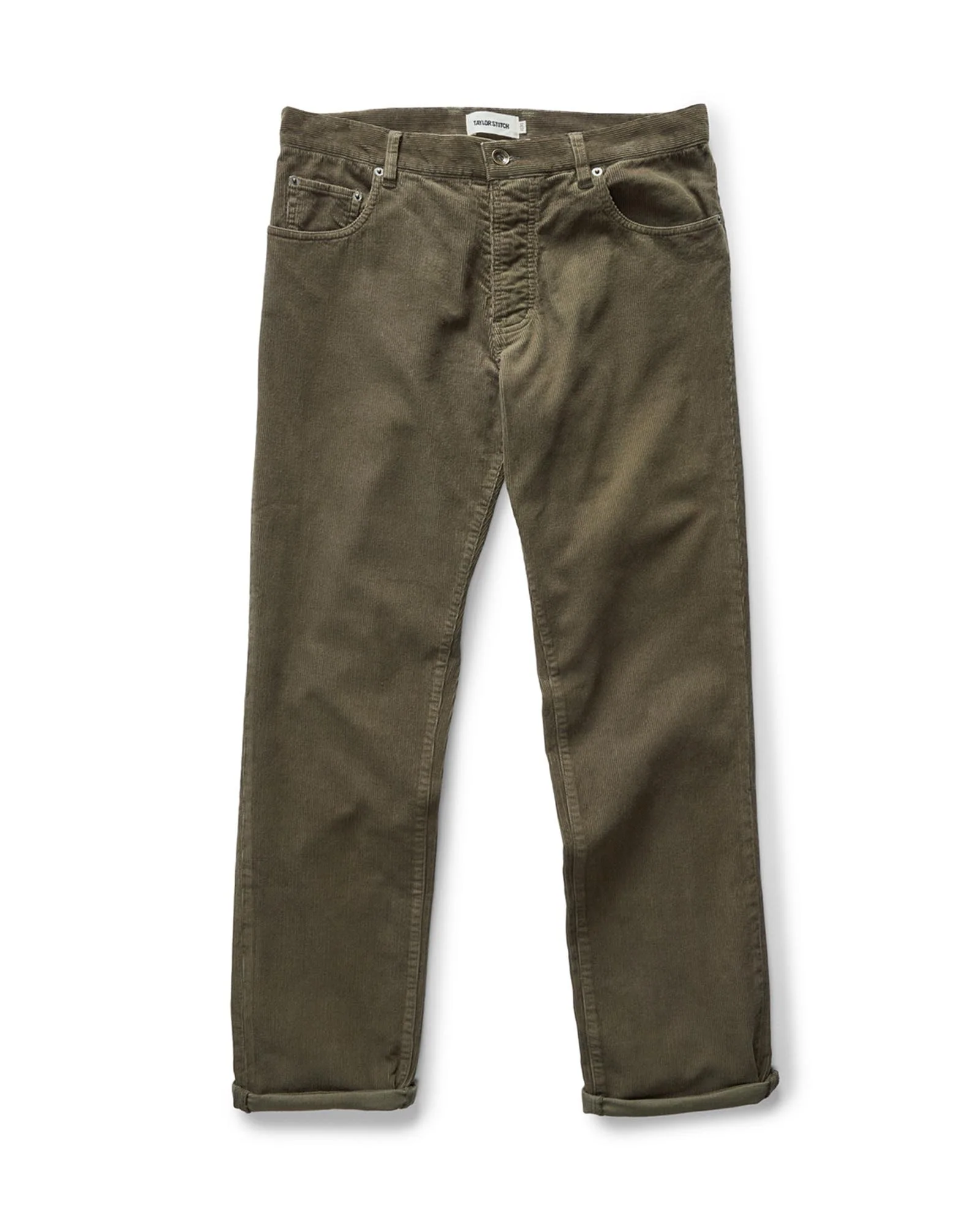The Democratic 5-Pocket Pant in Fatigue Olive Corduroy - Image 5