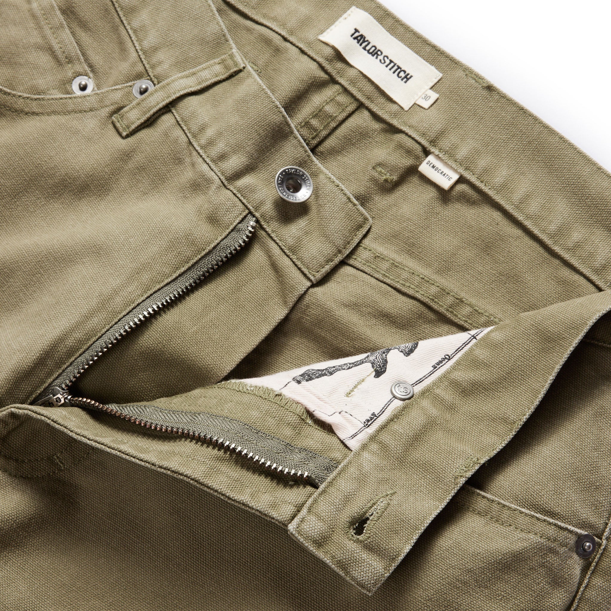 The Democratic All Day Pant in Arid Eucalyptus Canvas - Image 7